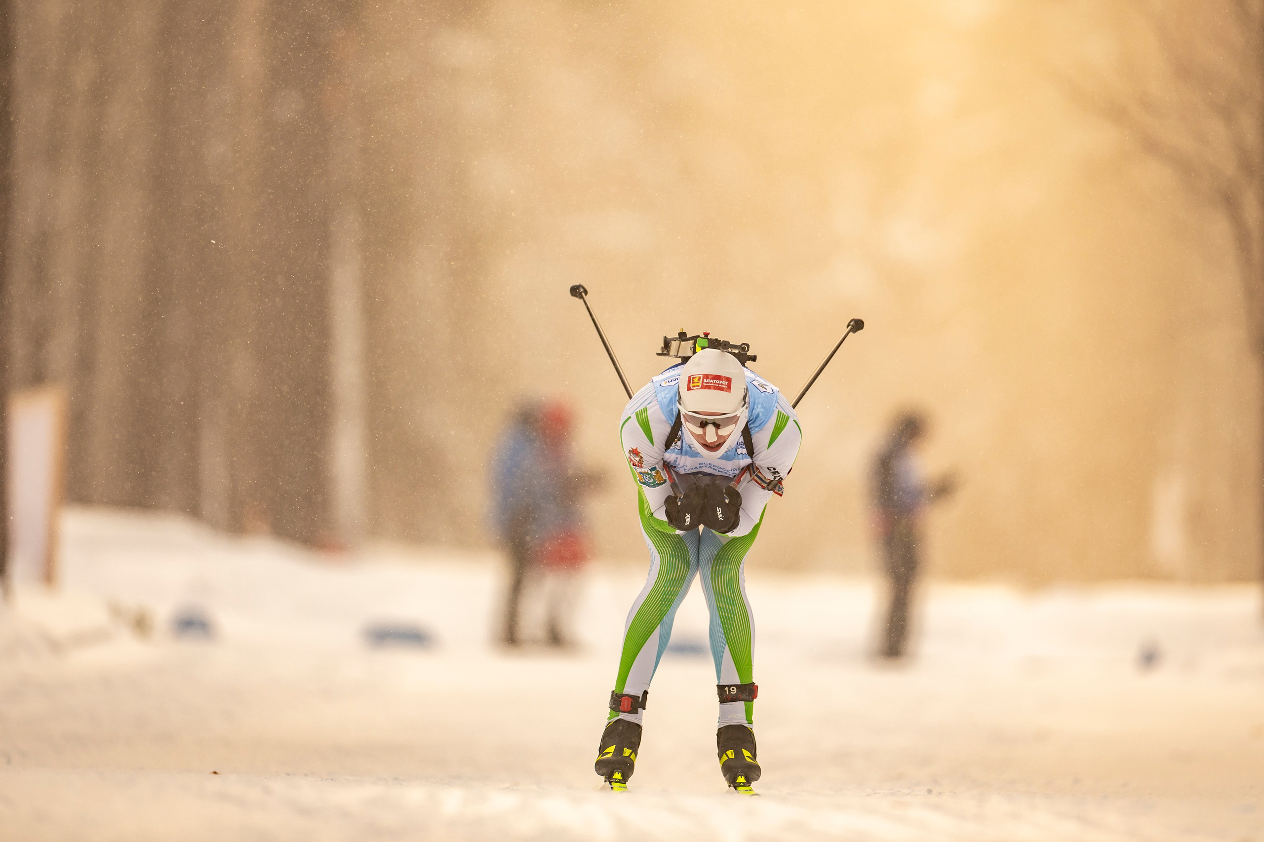 Всероссийская спартакиада по биатлону. Мужчины. Гонка преследования. Спортивный репортажный фотограф Казань Нафис Сиразетдинов