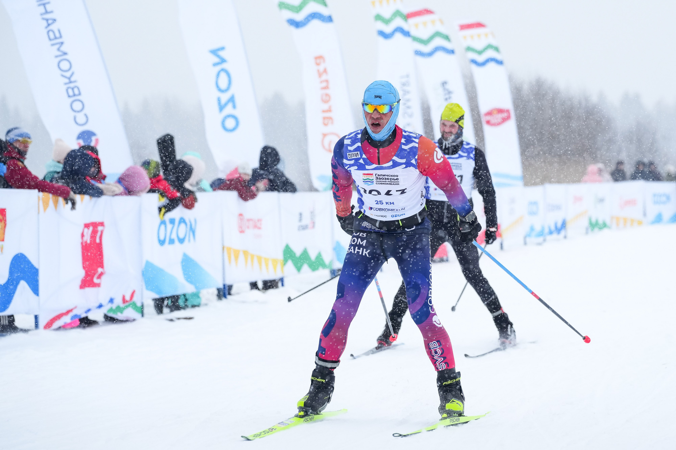 Галичское заозерье лыжный марафон Совкомбанк. Репортажный фотограф Сергей Сажин г. Ярославль