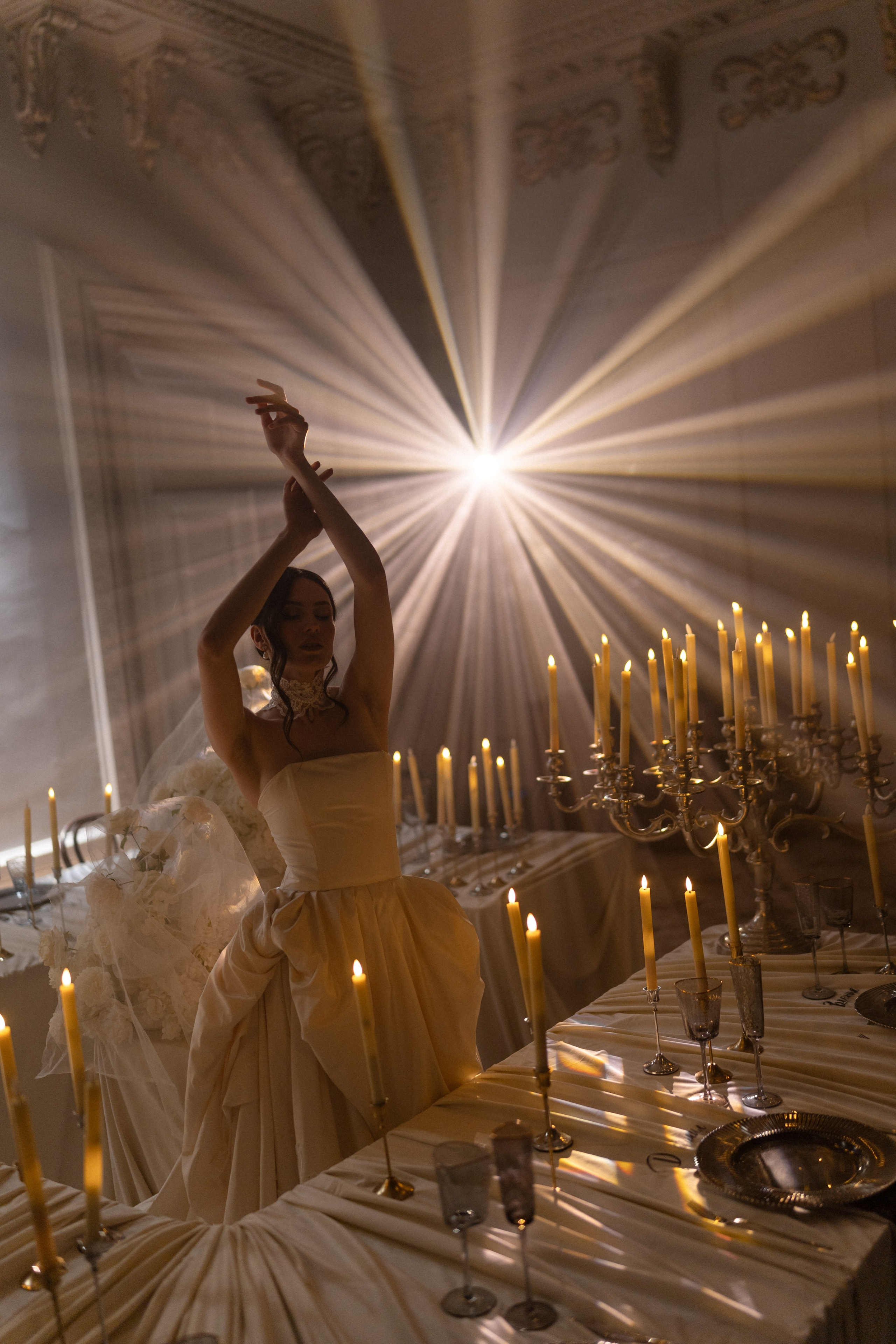 Ужин при свечах. Свадебный и репортажный фотограф Москва