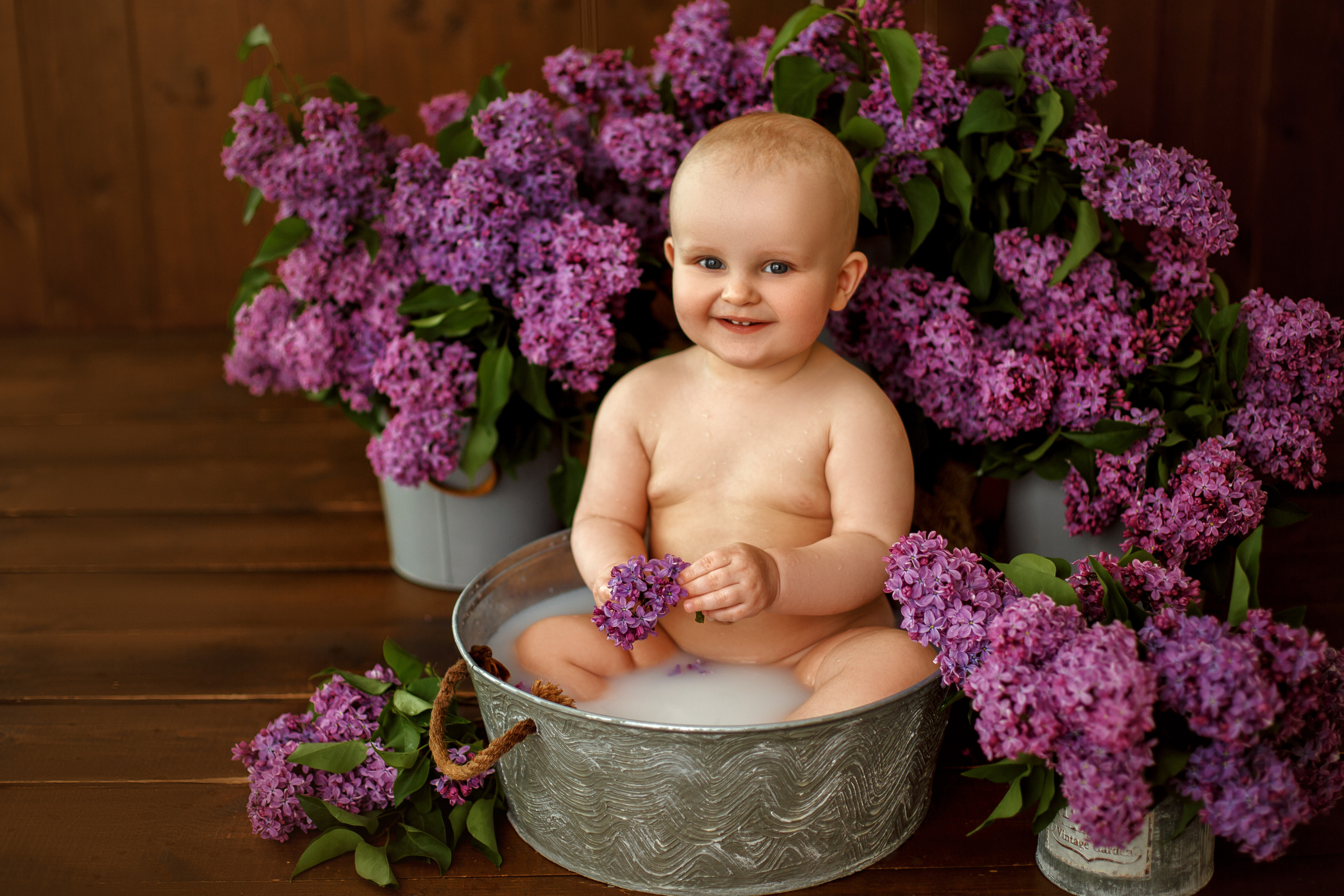 Молочные ванночки. Детский фотограф и фотограф новорожденных в Воронеже Наташа Алехина