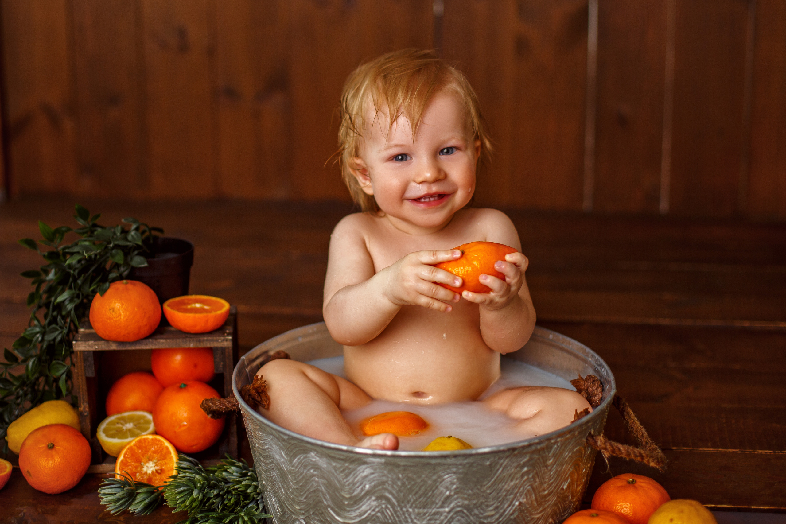 Молочные ванночки. Детский фотограф и фотограф новорожденных в Воронеже Наташа Алехина