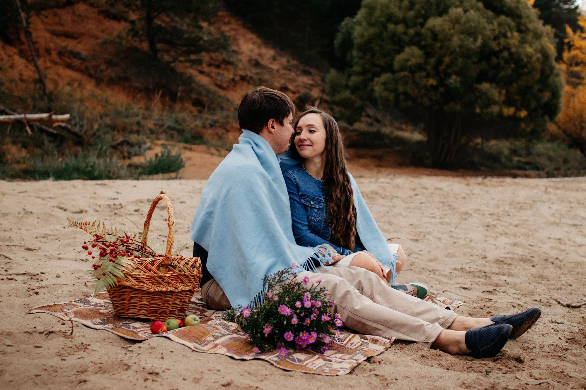 Наталья, Илья и фоксы. Фотограф Наталья Потапова