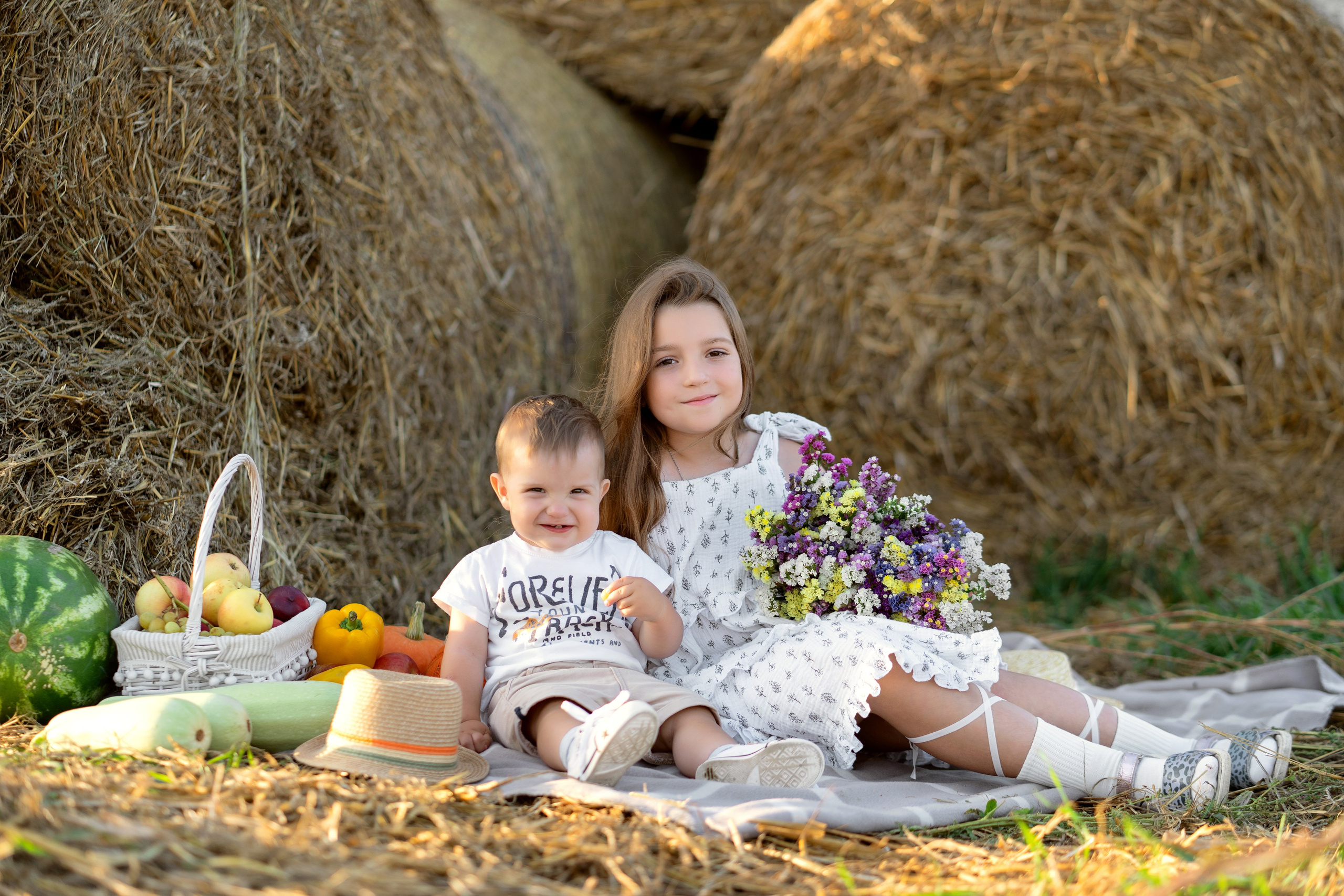 Пикник в поле. Семейный и свадебный фотограф Минск, Беларусь Анна Орловская