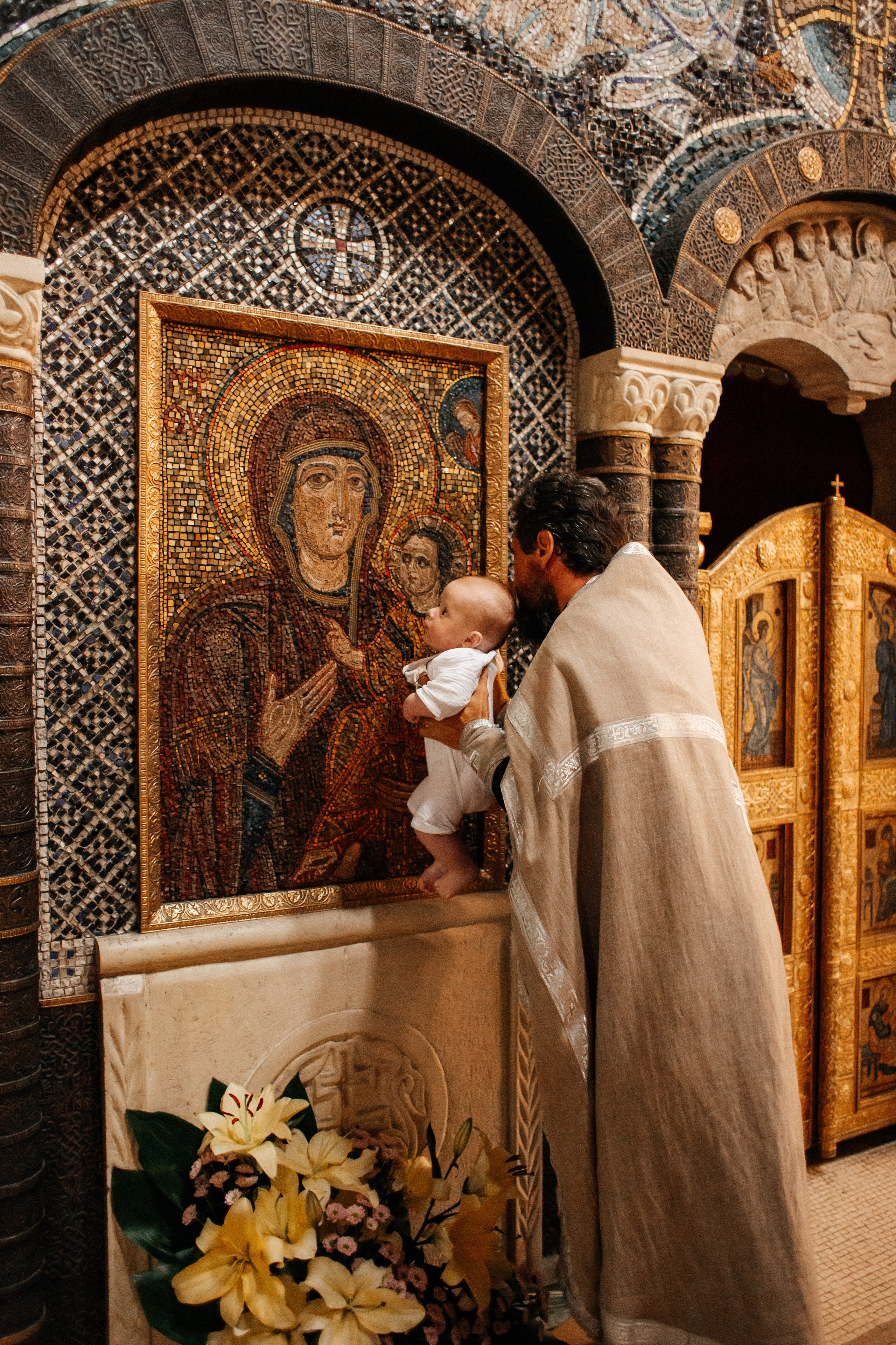 Крещение Матвея. Семейный фотограф Виктория Потехина Москва
