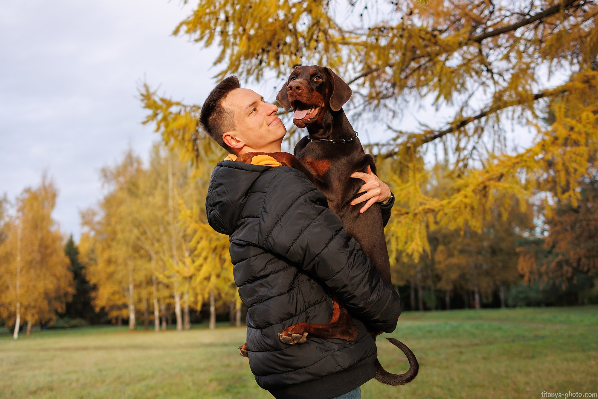 Лилия, Влад и Юма. Фотограф собак, фотограф-анималист Аня Титова (Titanya). Москва