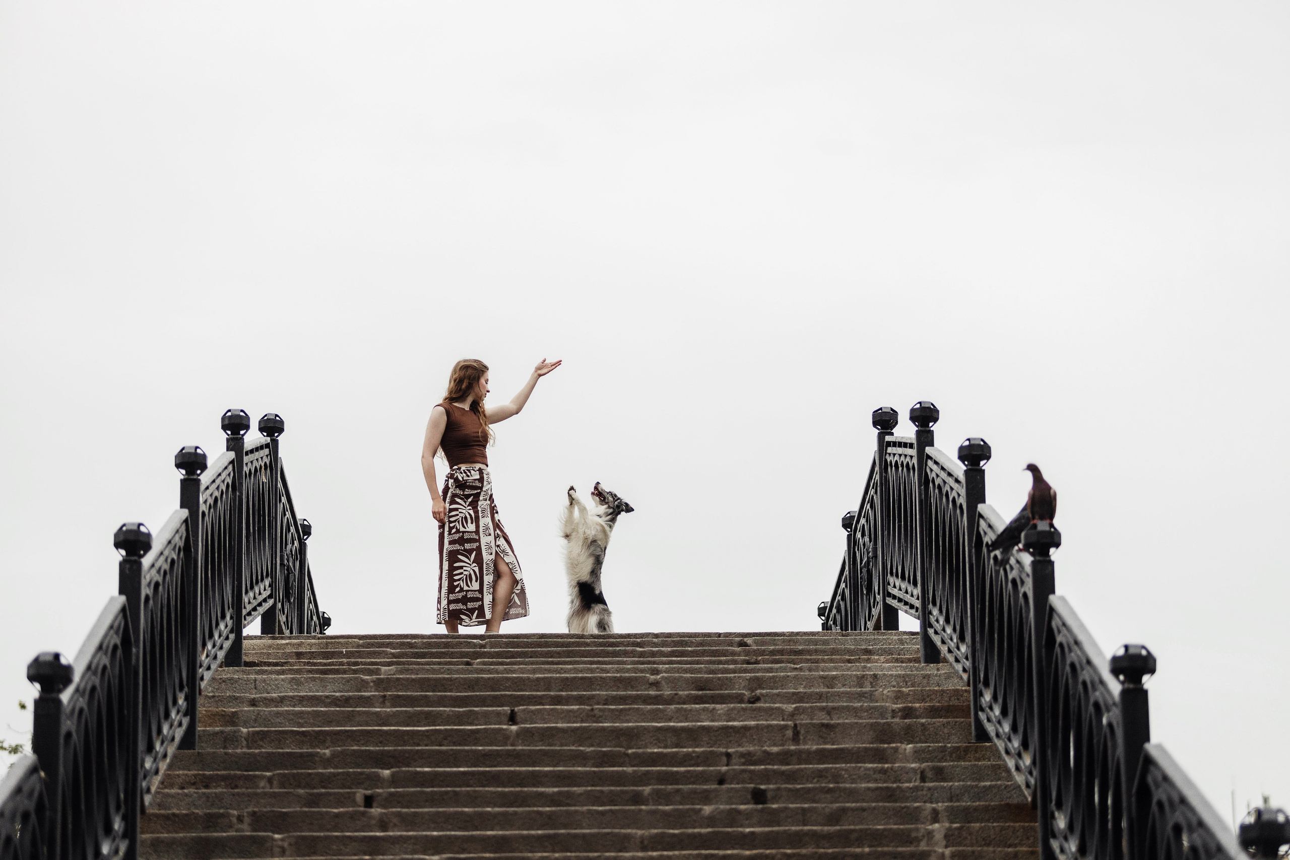 Москва / Катя и Юми / рассвет. Фотограф Кузина Вера