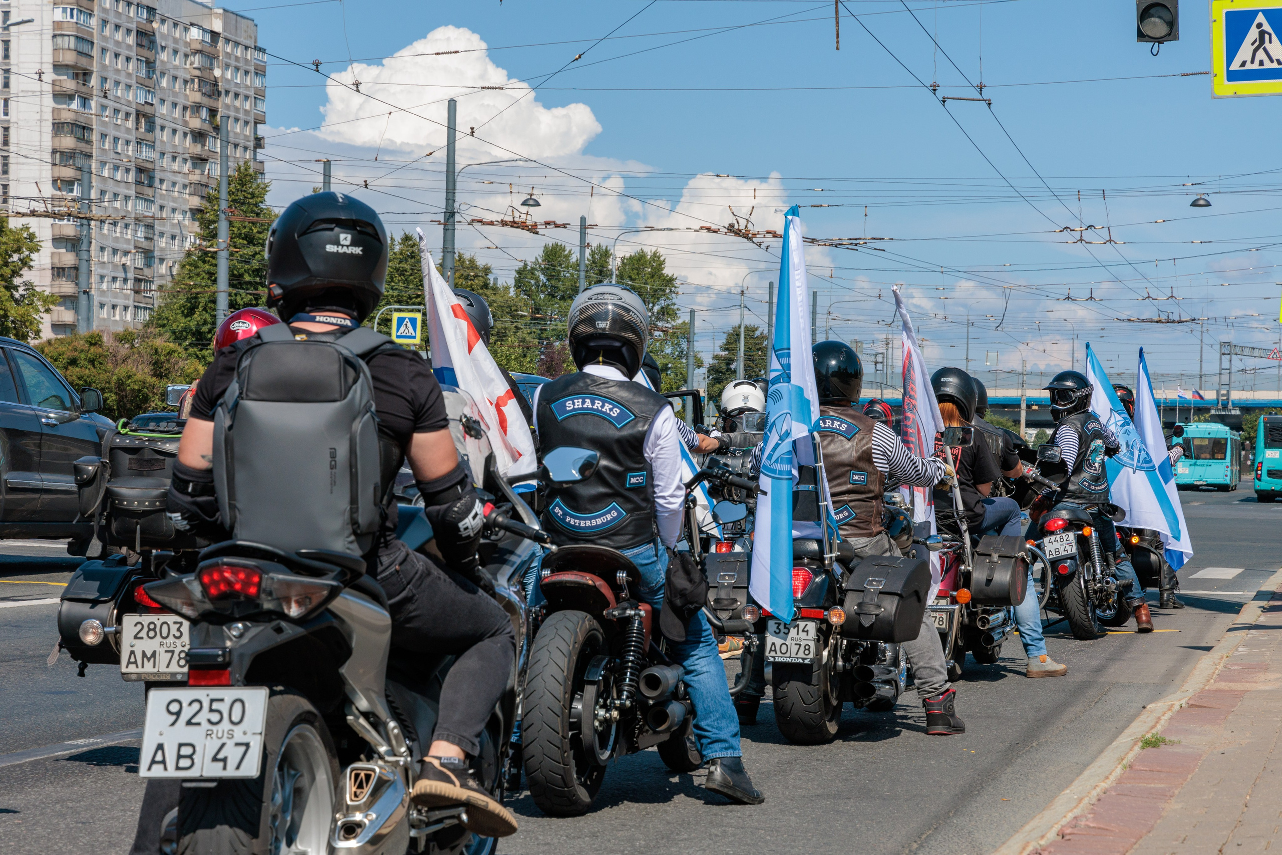 День ВМФ с мотоклубом 28.08.24. Репортажный фотограф Санкт-Петербург | Роман Карбышев
