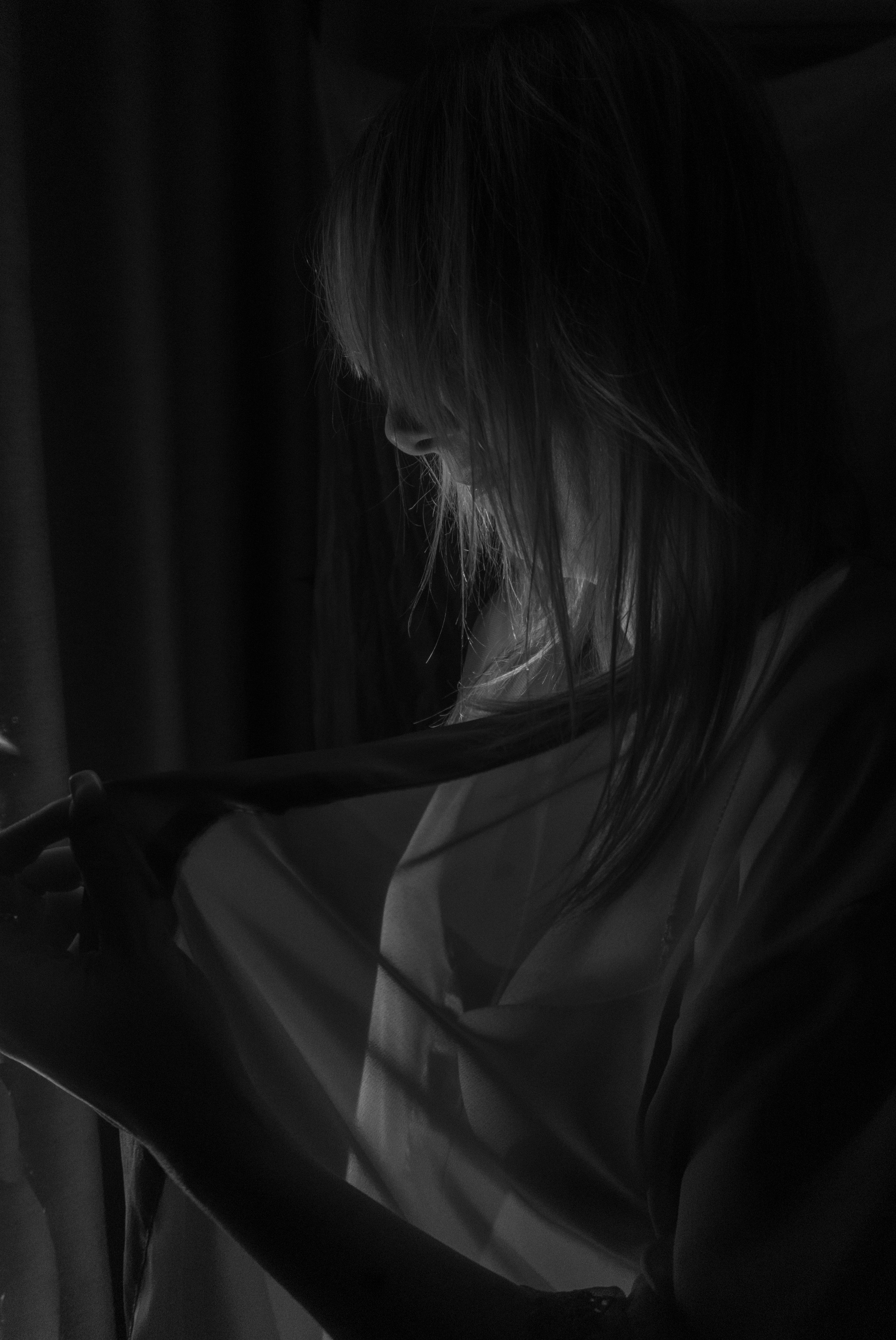 Черно-белое фото. Портретный фотограф, ретушер в Ростове-на-Дону Элларян Анастасия