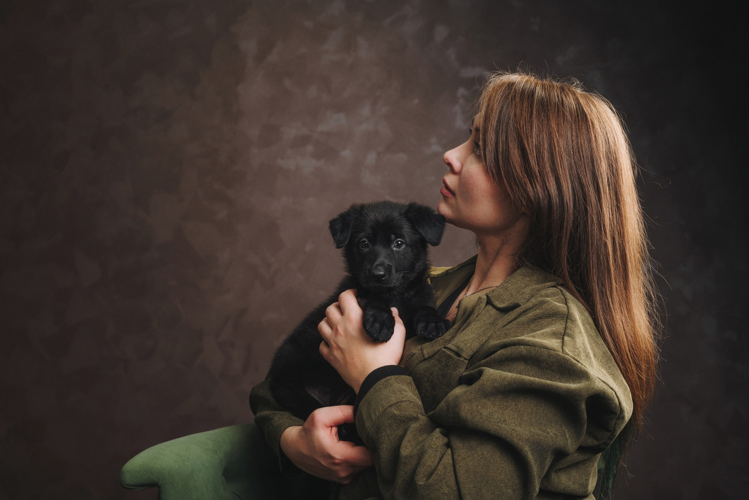 Аня и Базилика. Фотограф анималист Осипчикова Мария