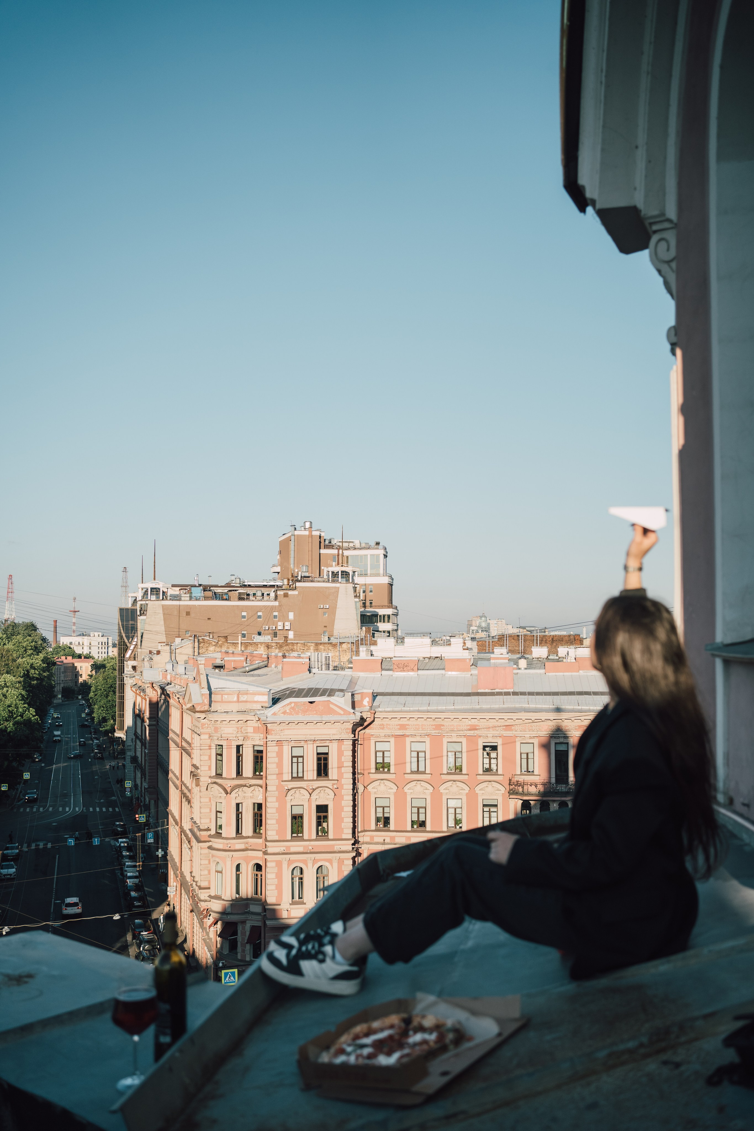 На крыше. Репортажный фотограф в Санкт-Петербурге. Фотограф на мероприятие в СПБ
