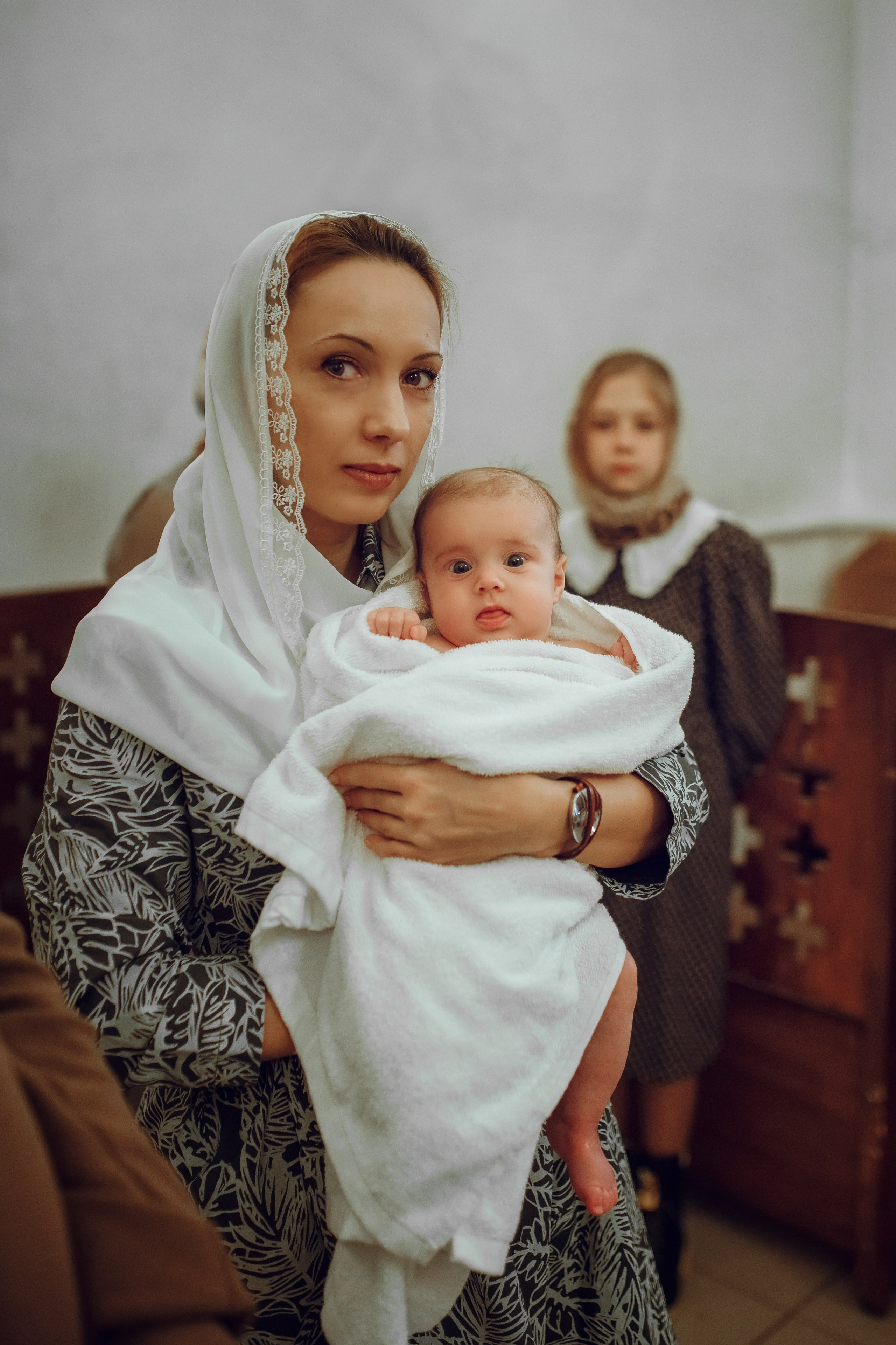 Крещение Дарьи. Фотограф на Крещение, семейный фотограф в Москве