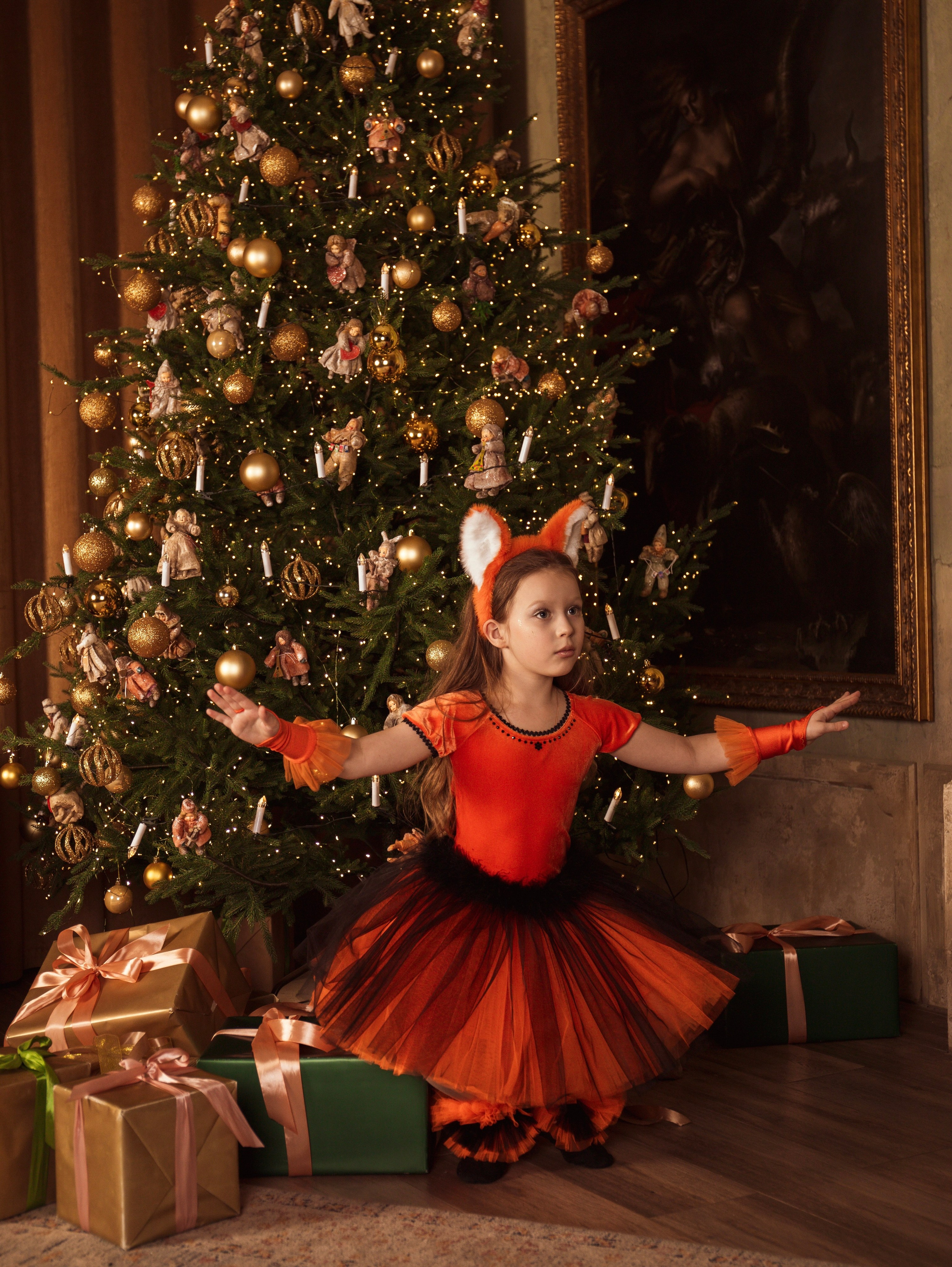 Мама с дочкой, новогодняя сьемка. Свадебный и семейный фотограф в Москве Мила Широких