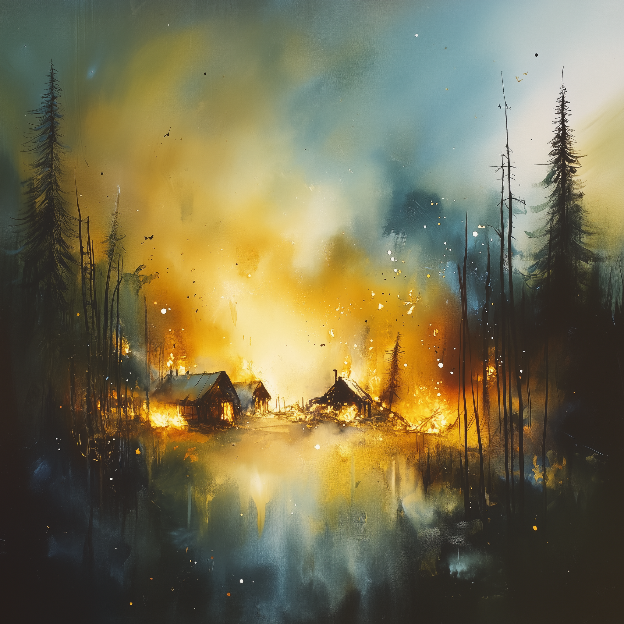 Иллюстрации к отрывку Алеся Адамовича. AI-художник, контентмейкер, режиссёр Наталия Жданович