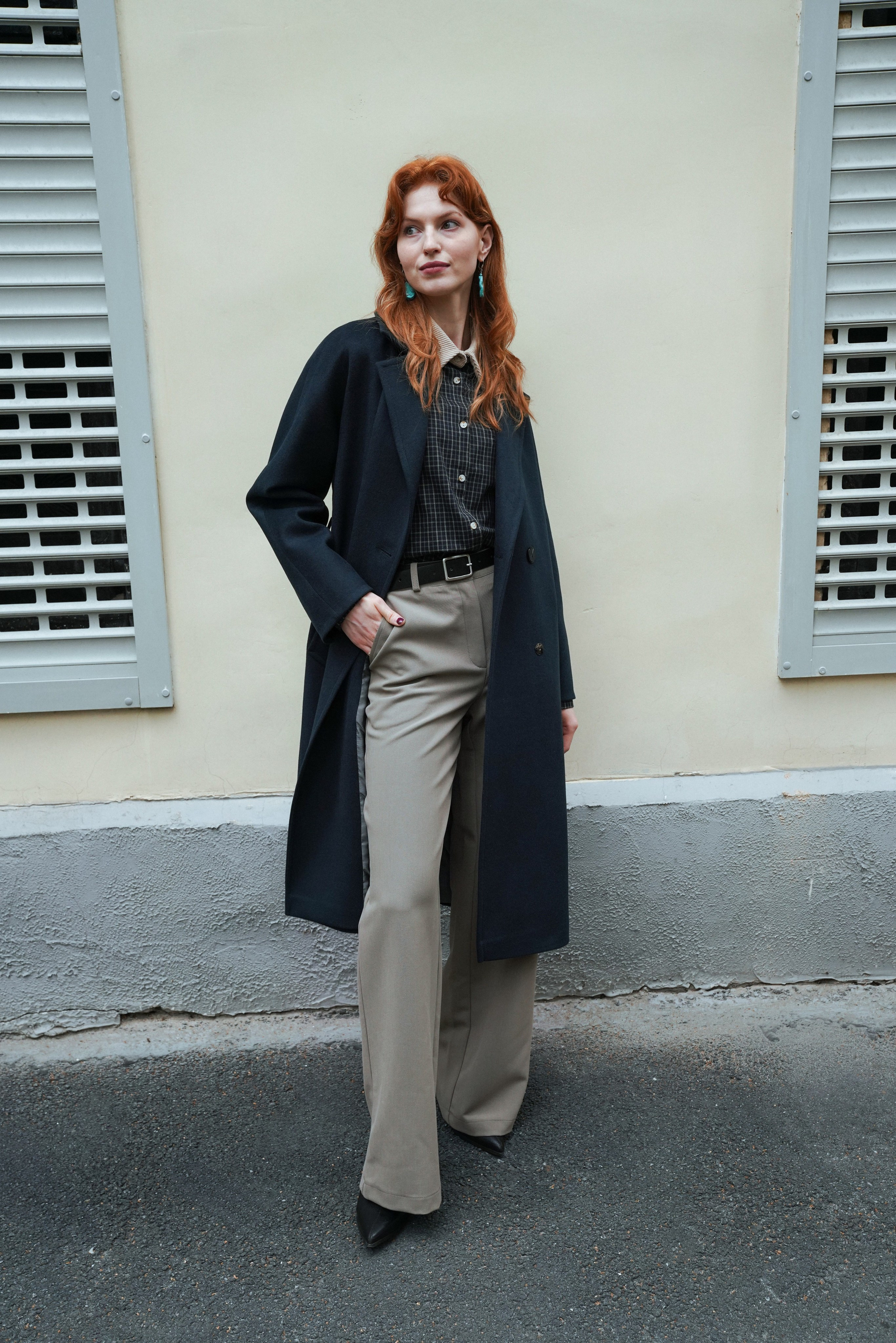 Fashion съемка осенней коллекции верхней одежды. Съемки