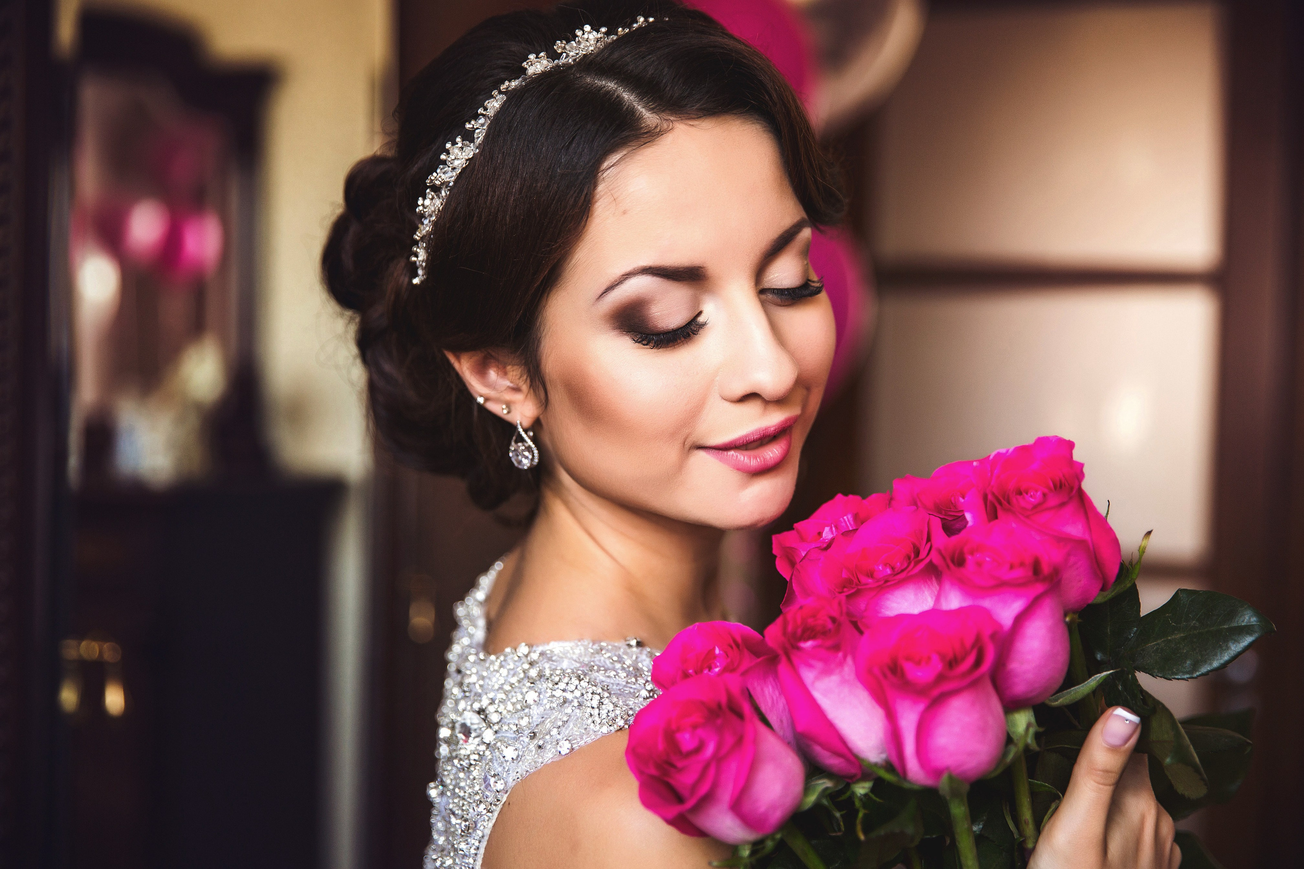 Макияж и прическа для невесты