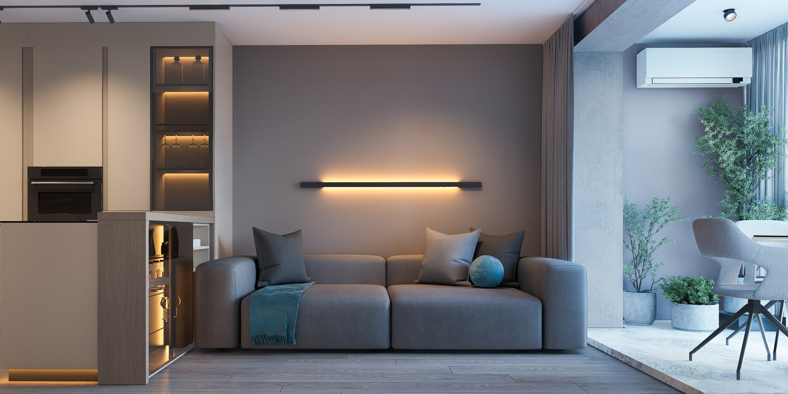 Квартира ЖК GREEN 113. Архитектурно-дизайнерское бюро ROOMS