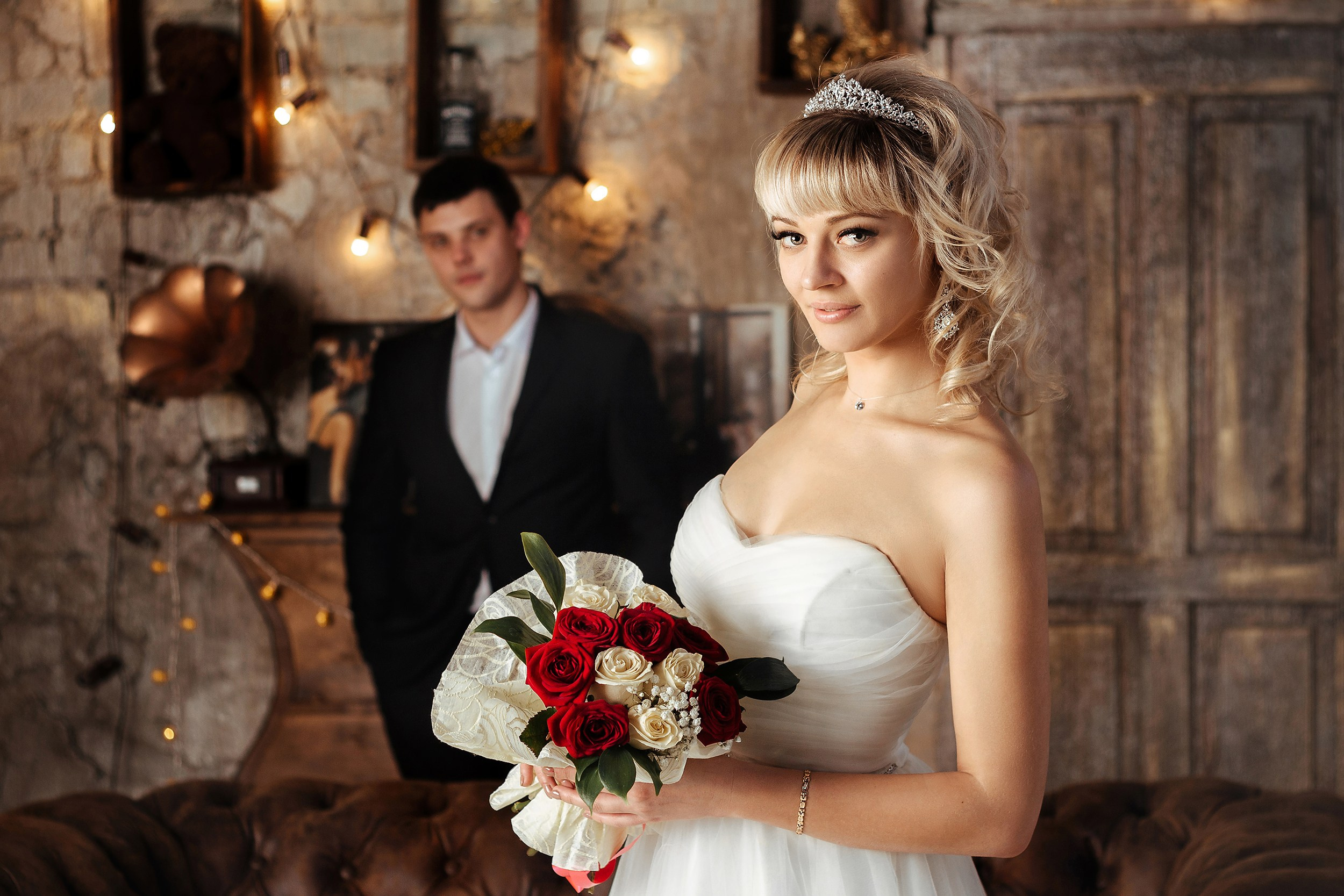 Свадебная фотосессия в студии. Фотограф Павел Герасименко