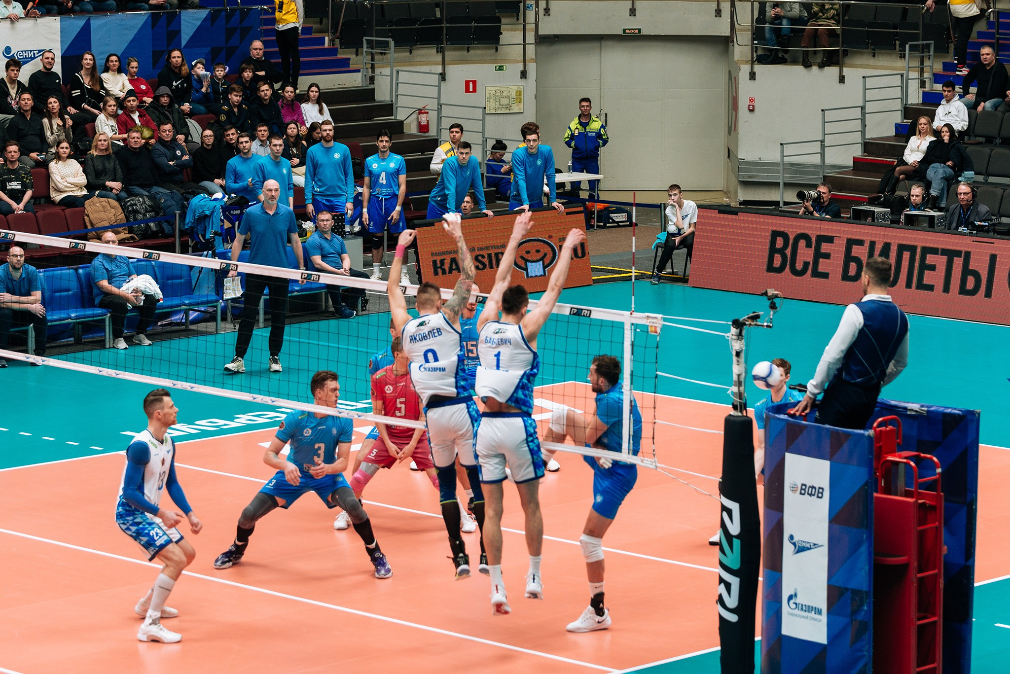 Зенит — Динамо-ЛО. Чемпионат России по волейболу. Февраль 24. Репортажный фотограф в Санкт-Петербурге Анастасия Клёпова