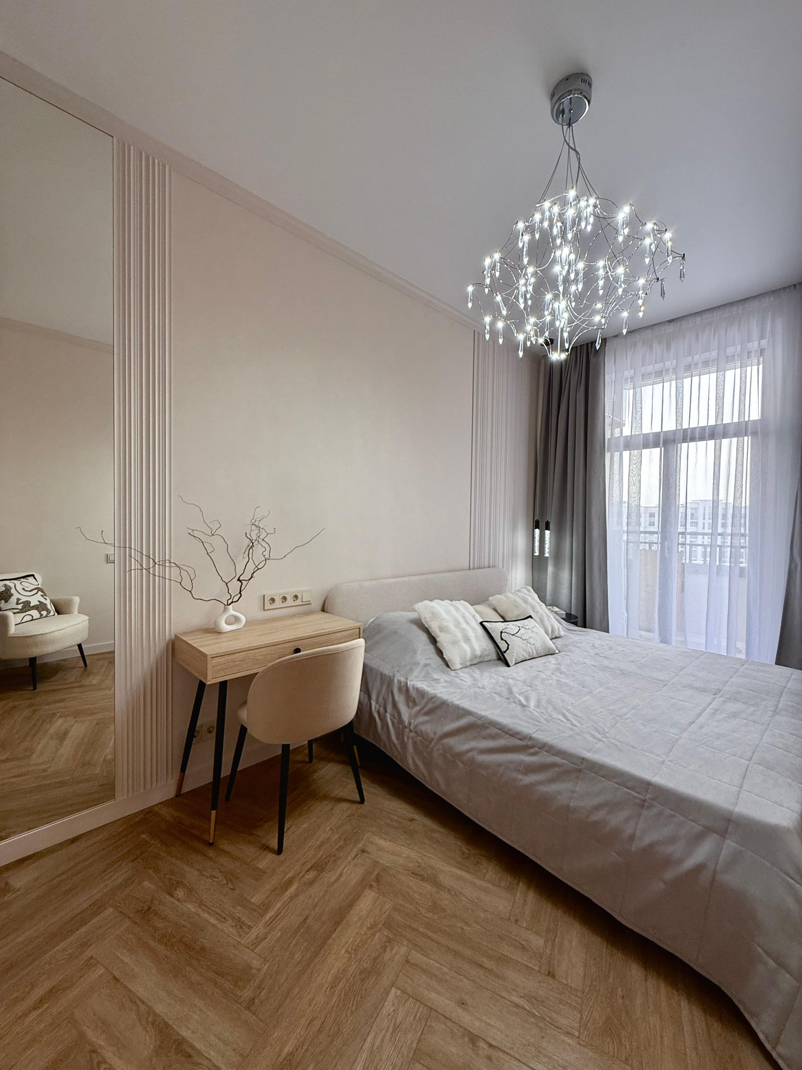 ЖК ID Park Pobedy. Квартира на сачу в долгосрочную аренду уровня комфорт плюс. Дизайн-студия интерьеров Юлии Ивановой