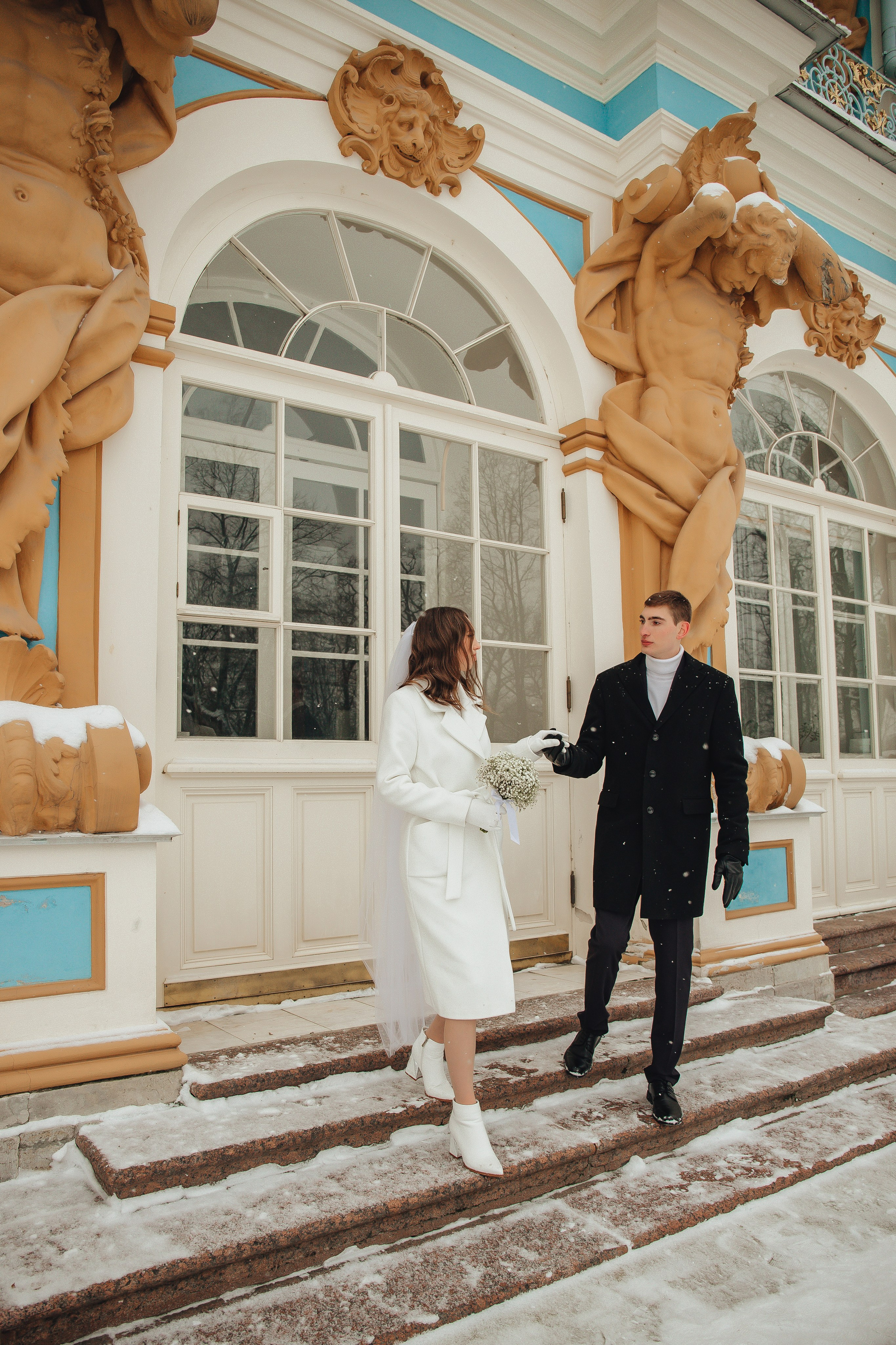 Андрей & Соня. Царское Село, зима. Свадебный и семейный фотограф Пушкин Царское Село СПБ Питер Санкт-Петербург и Рязань Ольга Козлова