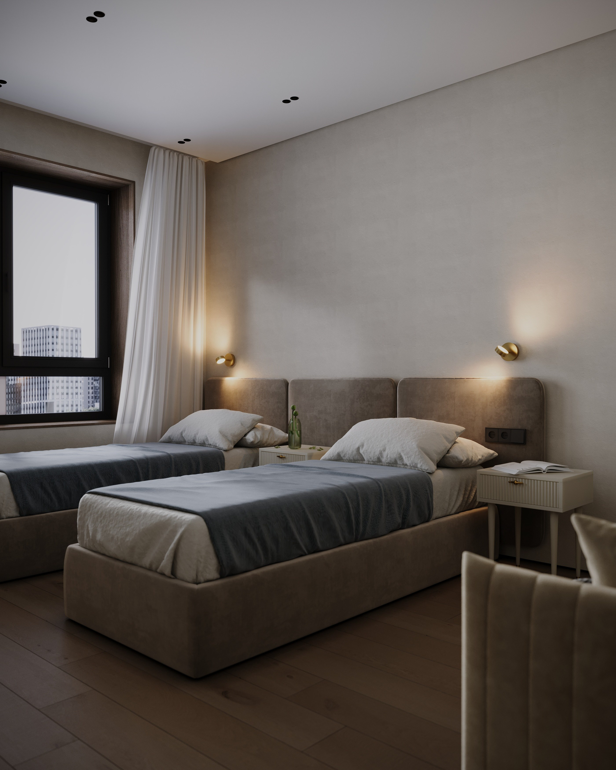 Saint Petersburg apartment studio. Визуализации интерьера