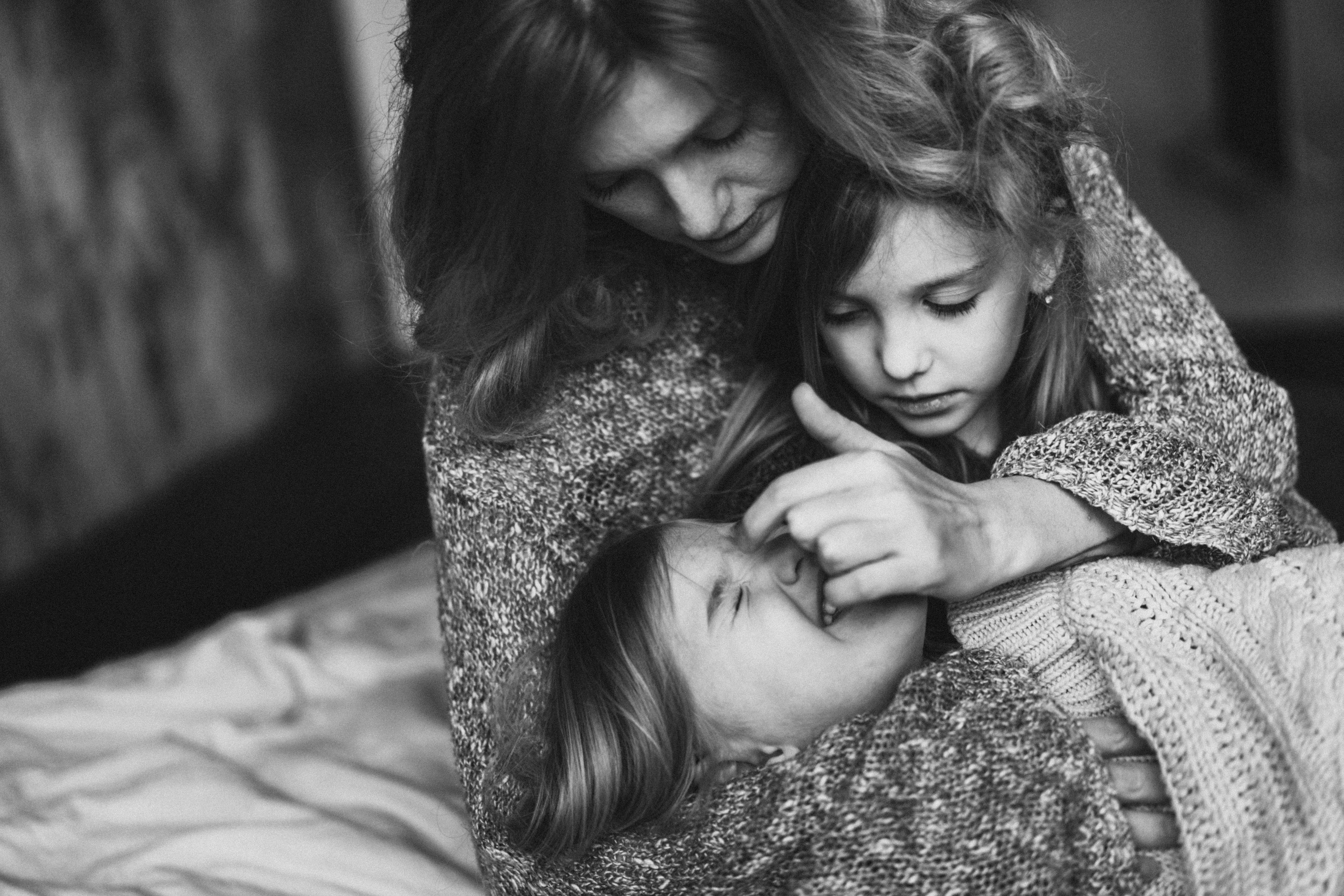 Наташа и девочки в проекте «Хочу как мама». Семейный и детский фотограф и видеограф в Москве, Серпухове и Тарусе Валерия Сорокина