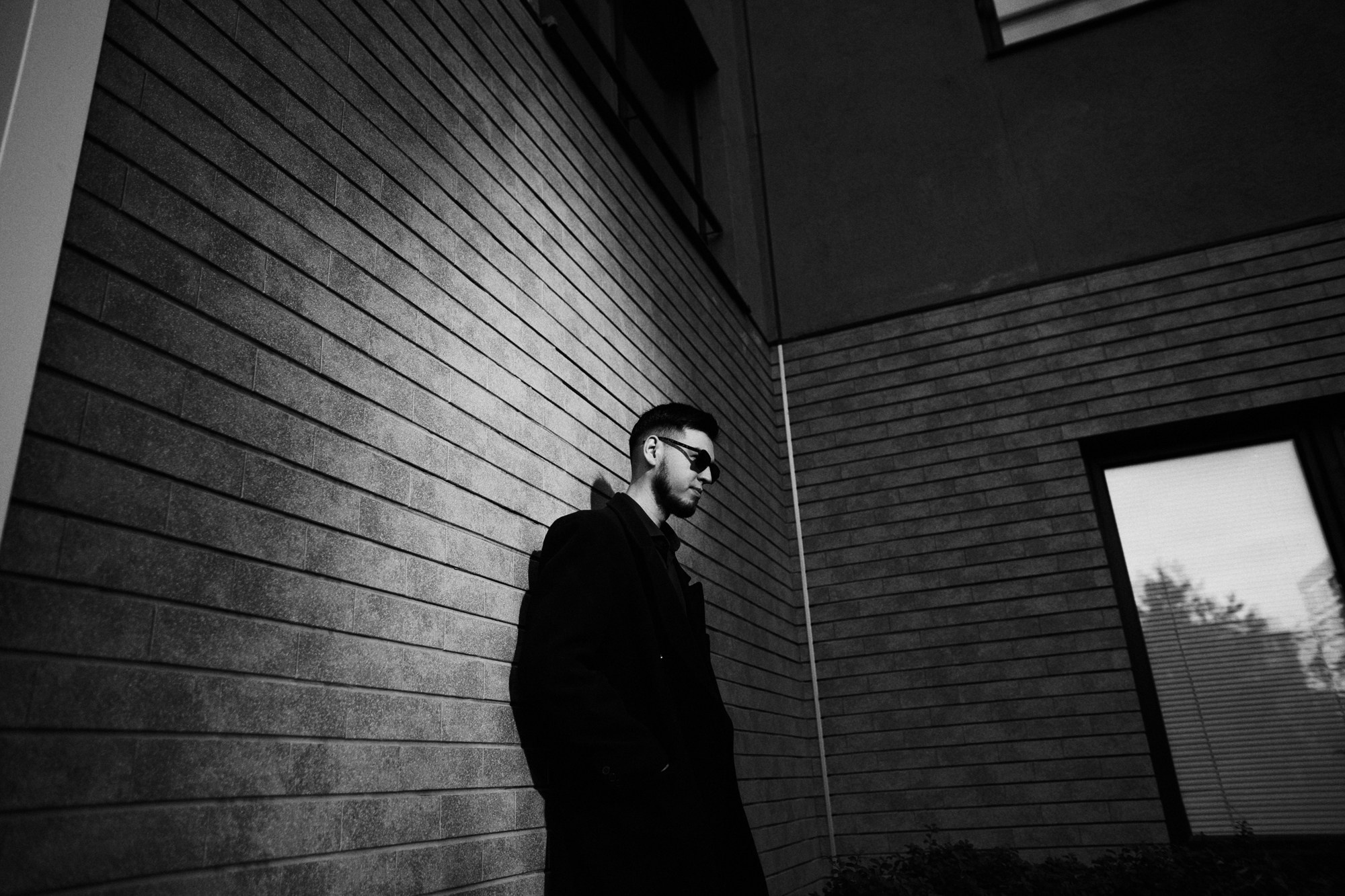 Черно-белый эстетичный портрет, стрит-фотография, фотограф Дарья Мустафина