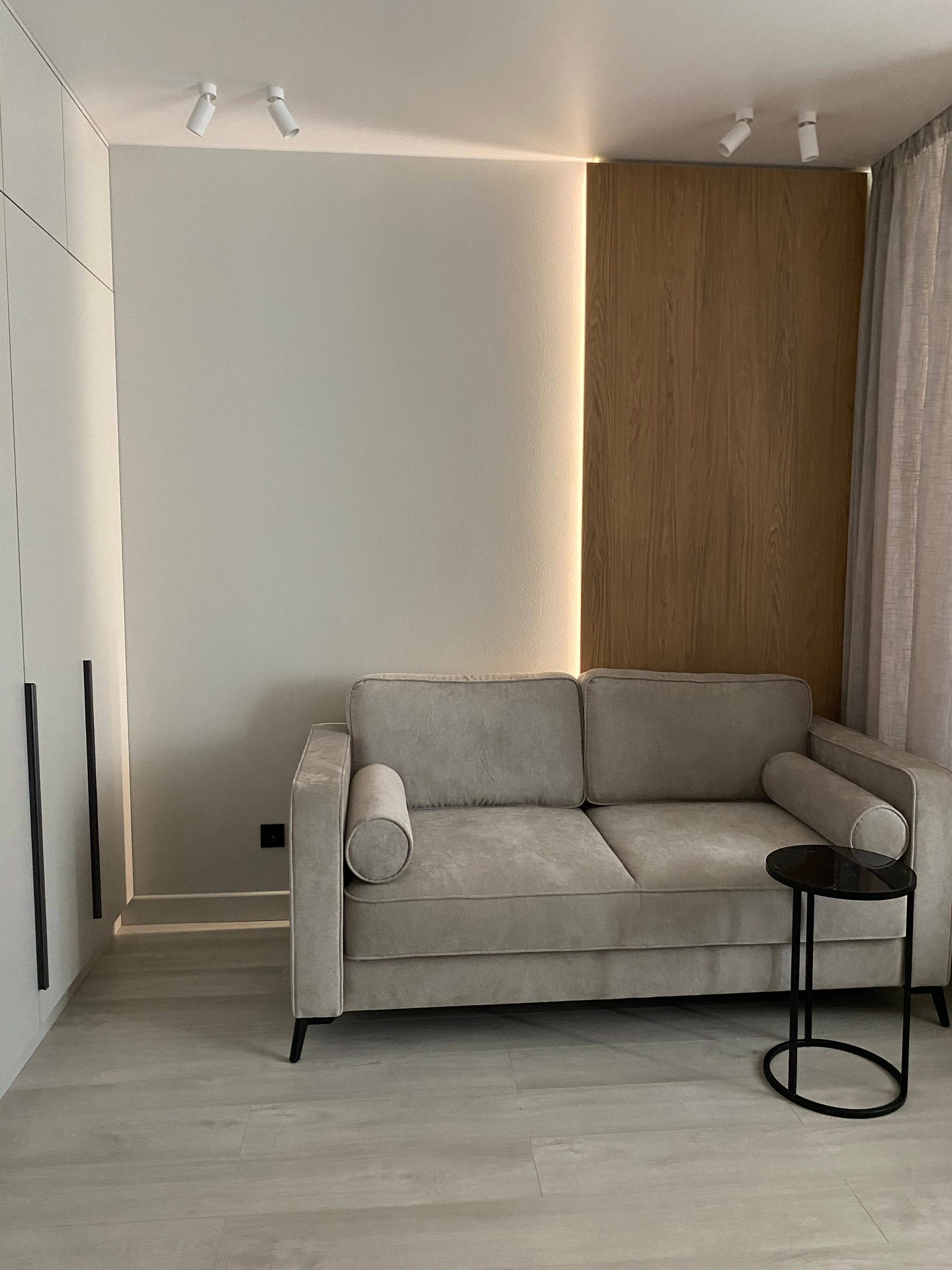 Однокомнатная квартира с ремонтом от застройщика ЖК Стрижи. Дизайнер интерьеров в Санкт-Петербурге Анастасия Тен