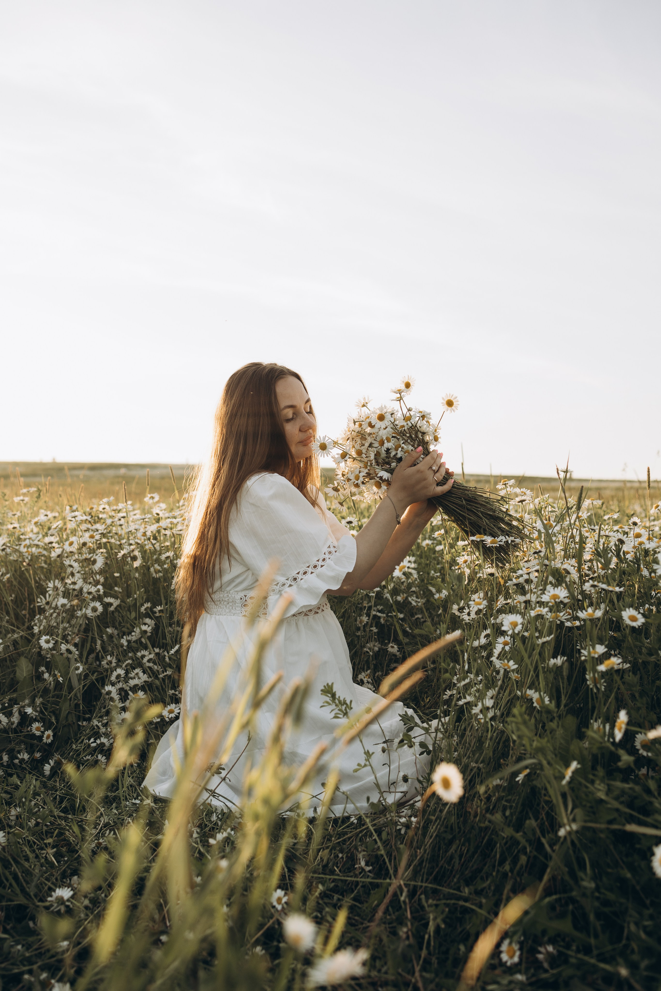 Маша и ромашки. Семейный фотограф в Москве Виктория Ястребинская