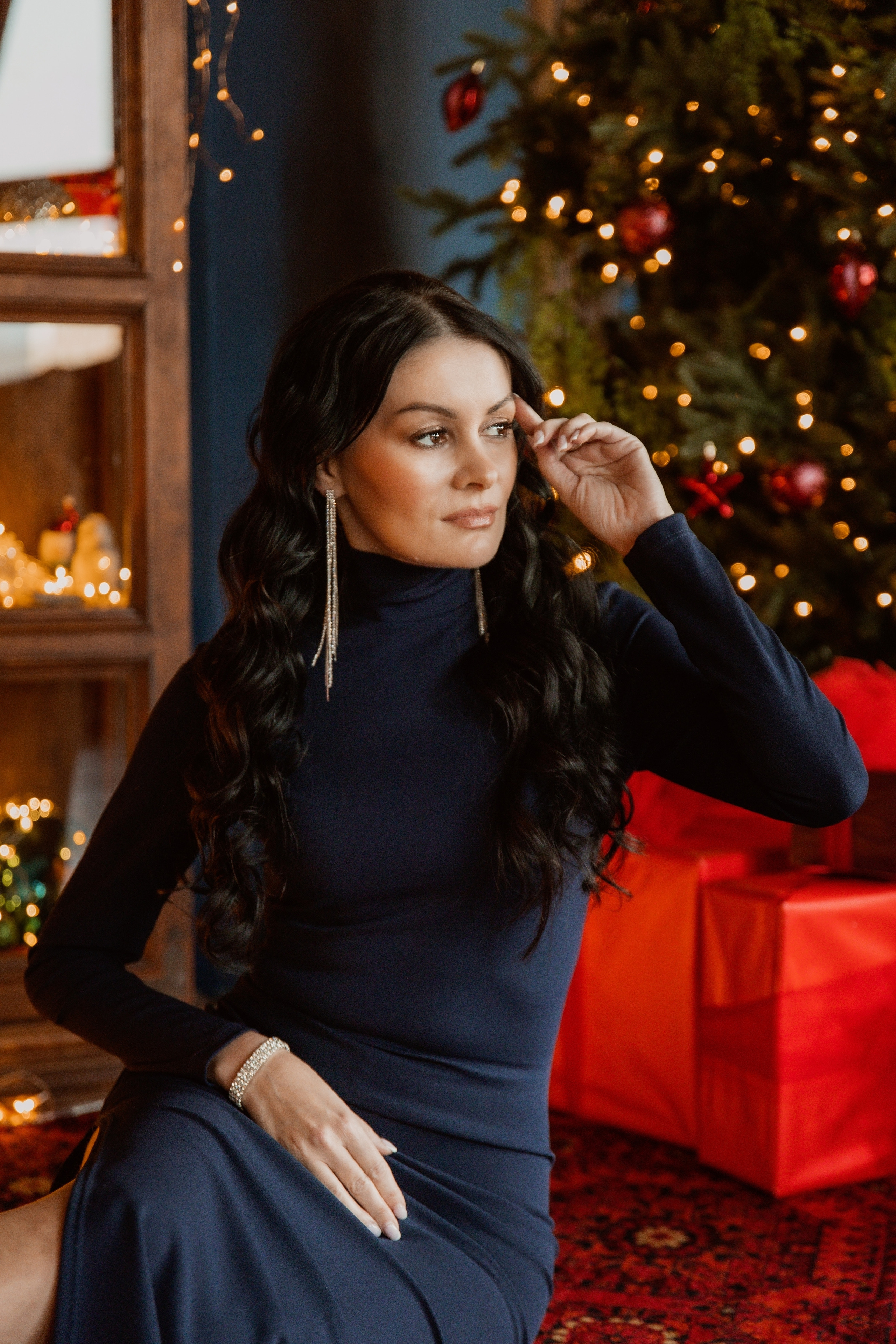 Ольга, Новогодний фотодень 2022. Фотограф женского портрета, беременности и материнства Харькова Елена