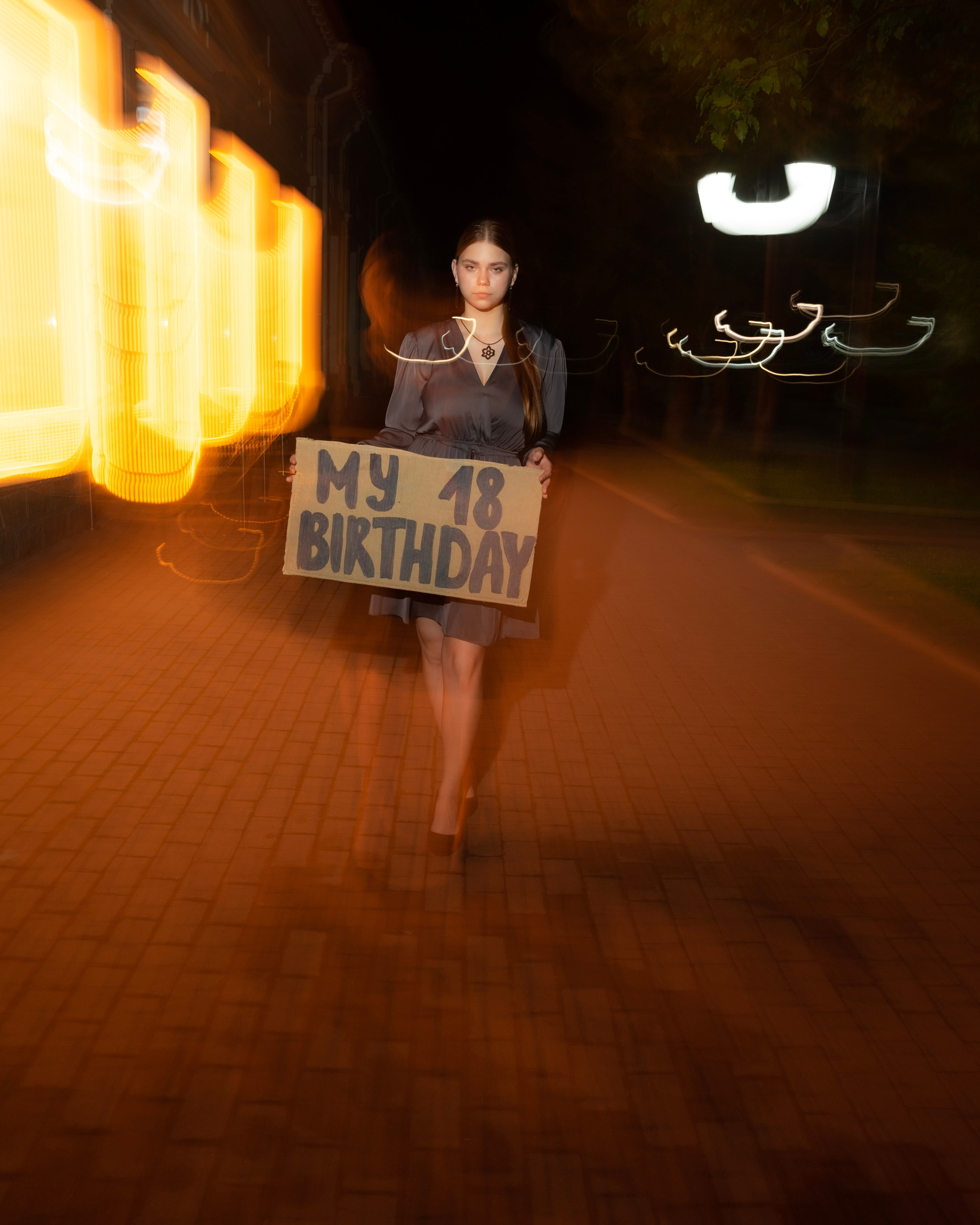 Ночная съемка в городе. Женский, семейный фотограф в г. Уссурийске Марина Гусарова