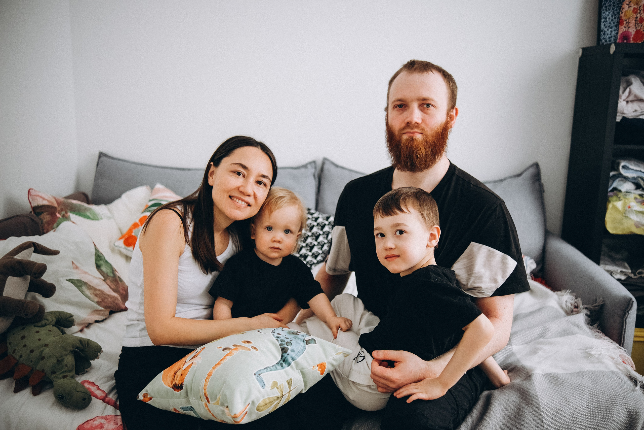 У Ирины дома. Семейный детский ньюборн фотограф в Москве Марта Петрова