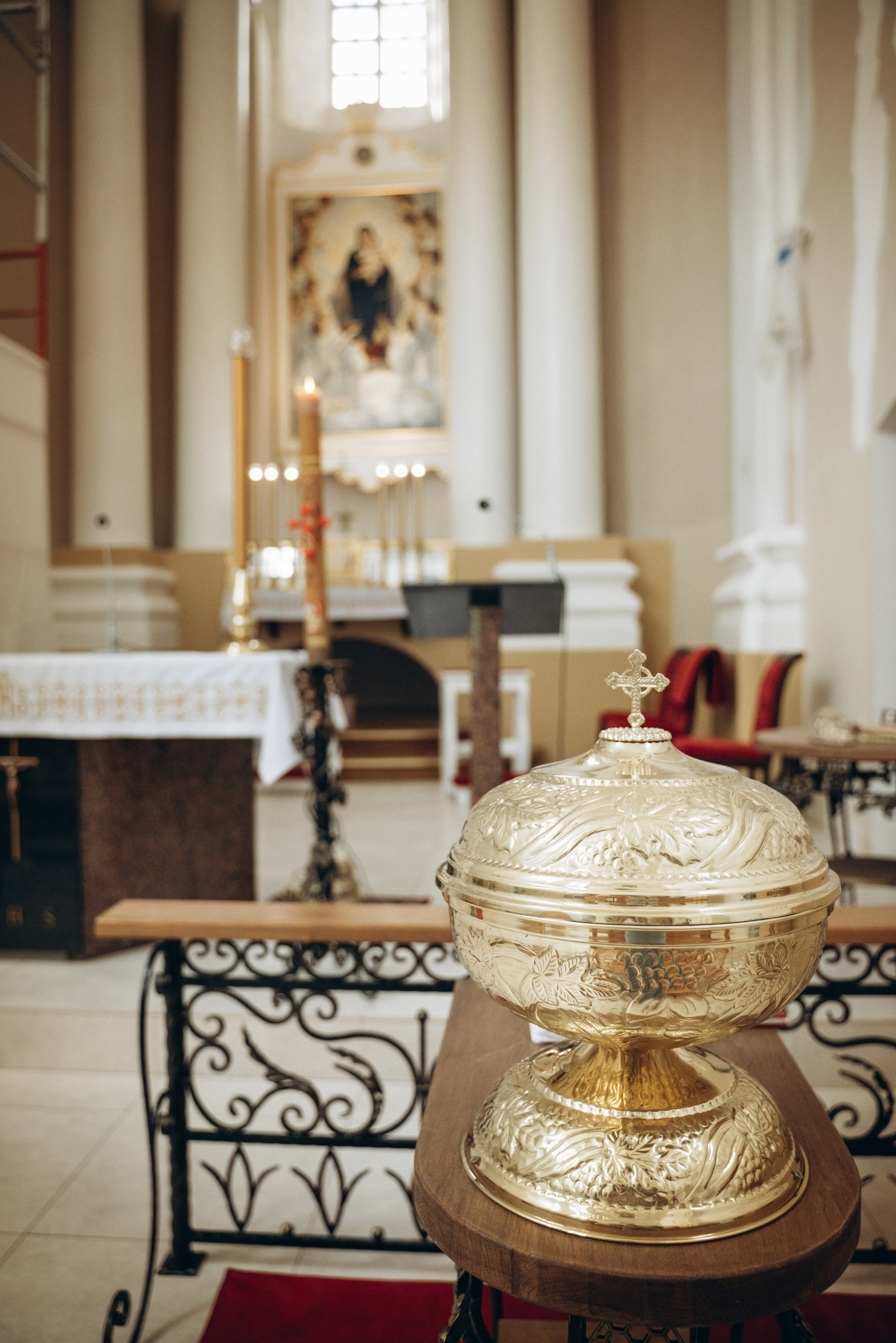 Крещение Леи (костёл в Заславле). Семейный фотограф в Минске Дарья Дреко