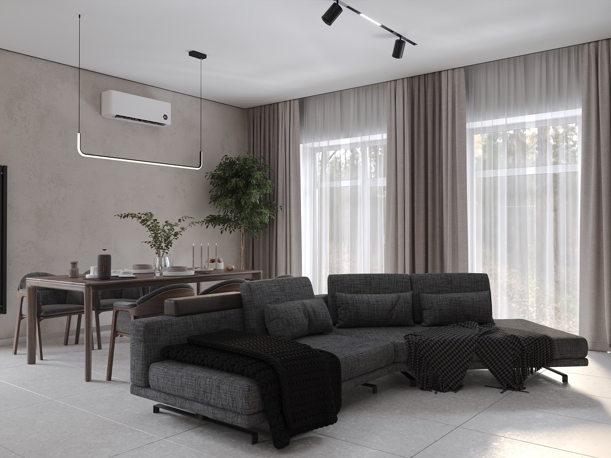 Пос. Береговой жилой дом 135 м². БК студия дизайна интерьера