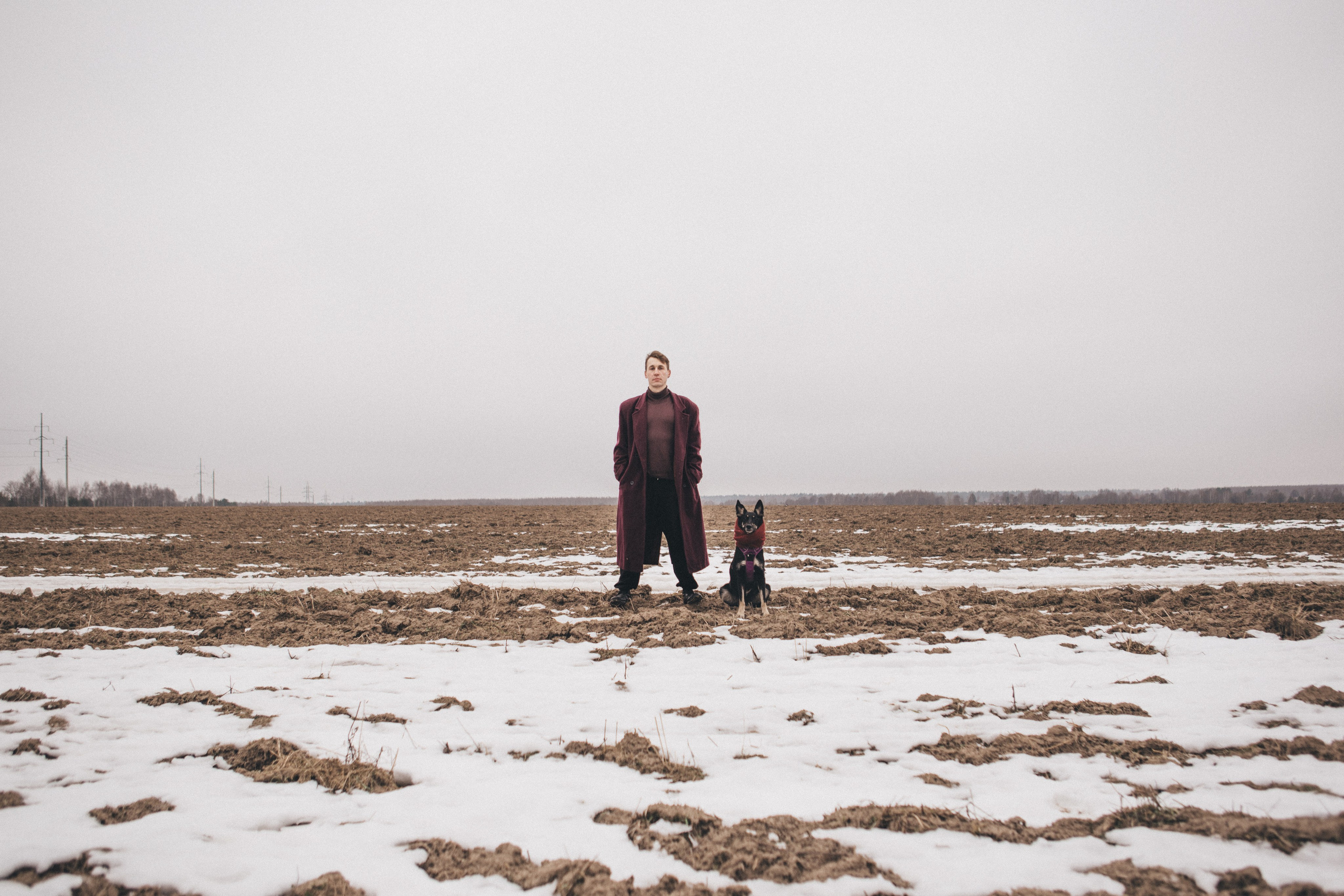 A cinematic tale of true love and unbreakable friendship between a man and a dog. Portrait, family and pet photographer in Cyprus, Ksenia Bourdelle