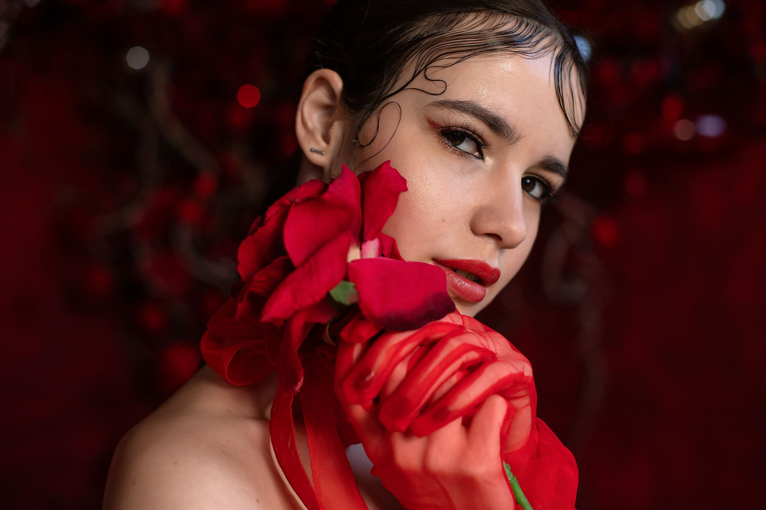 Фотопроект «Ledy in red». Женский и портретный фотограф Мила Прошина. Краснодаар