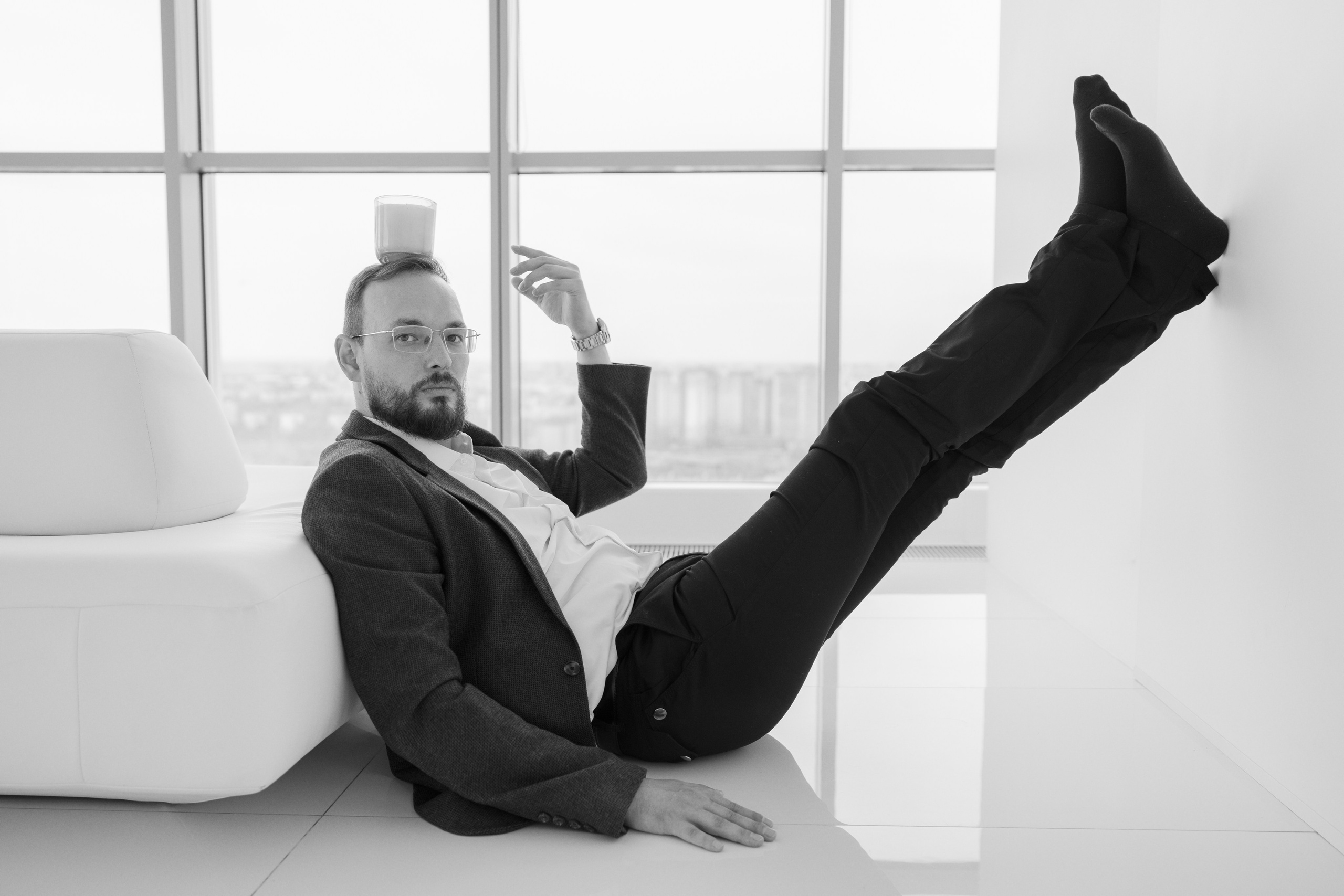 Мужская портретная съемка в студии. Фотограф в Санкт-Петербурге Вагнер Юлия