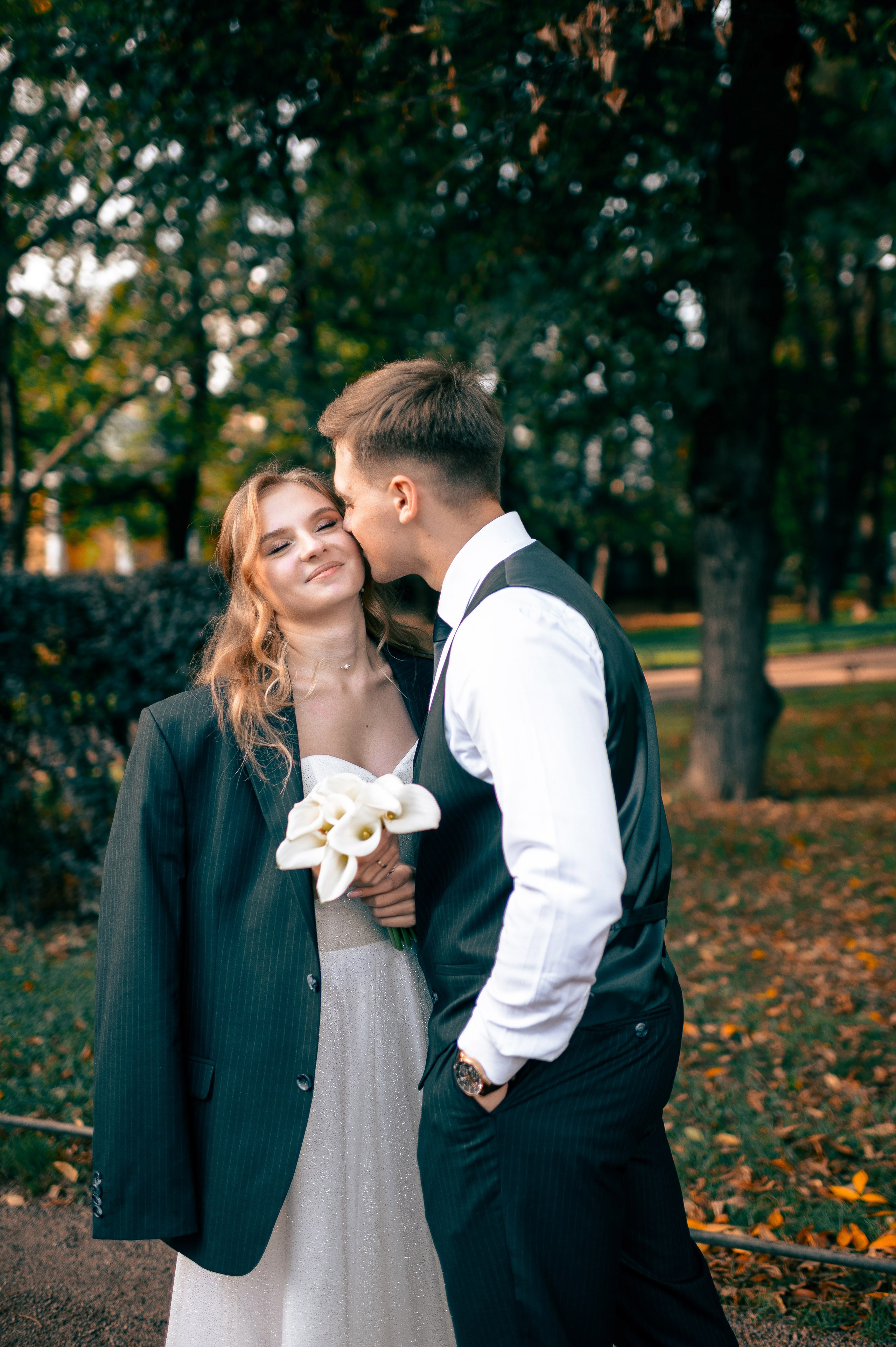 Анастасия и Михаил (Второй Дворец Бракосочетания на Фурштатской улице 52, фотосессия в Таврическом парке). Портретный, семейный и свадебный фотограф в Санкт-Петербурге и в Пушкине Ширяев Денис