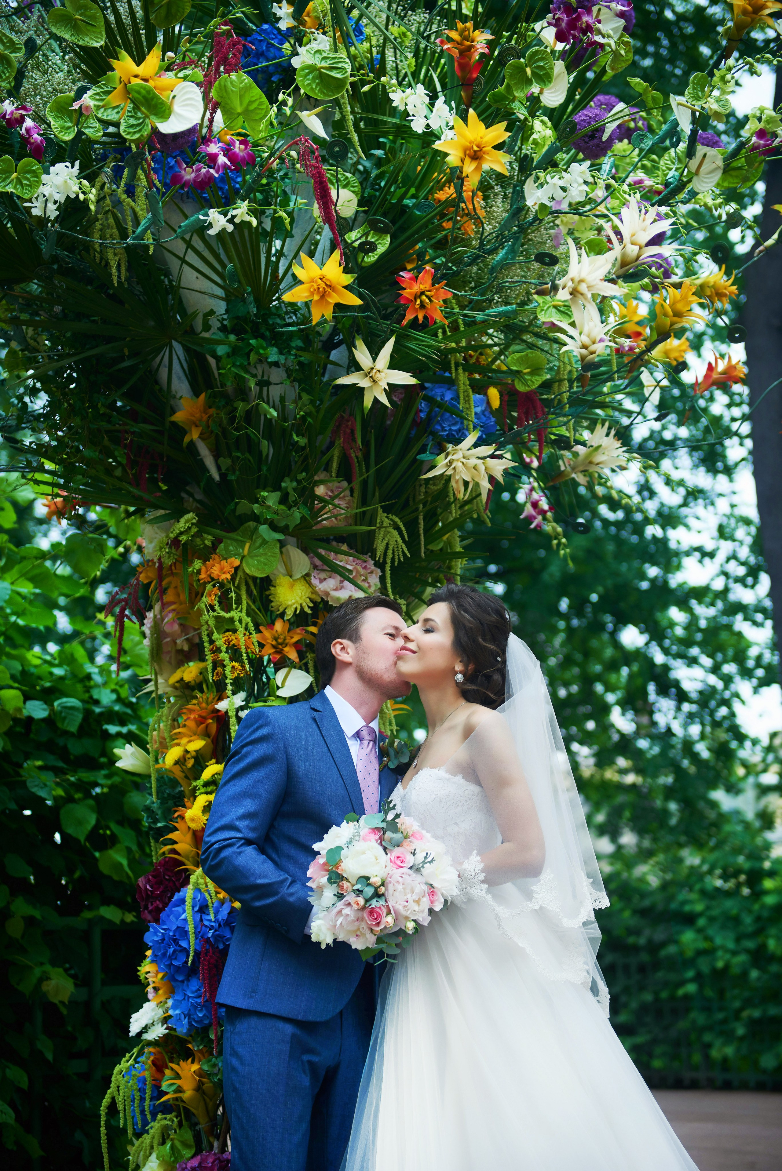 Валерия и Андрей (свадебная фотосессия в Летнем саду). Портретный, семейный и свадебный фотограф в Санкт-Петербурге и в Пушкине Ширяев Денис