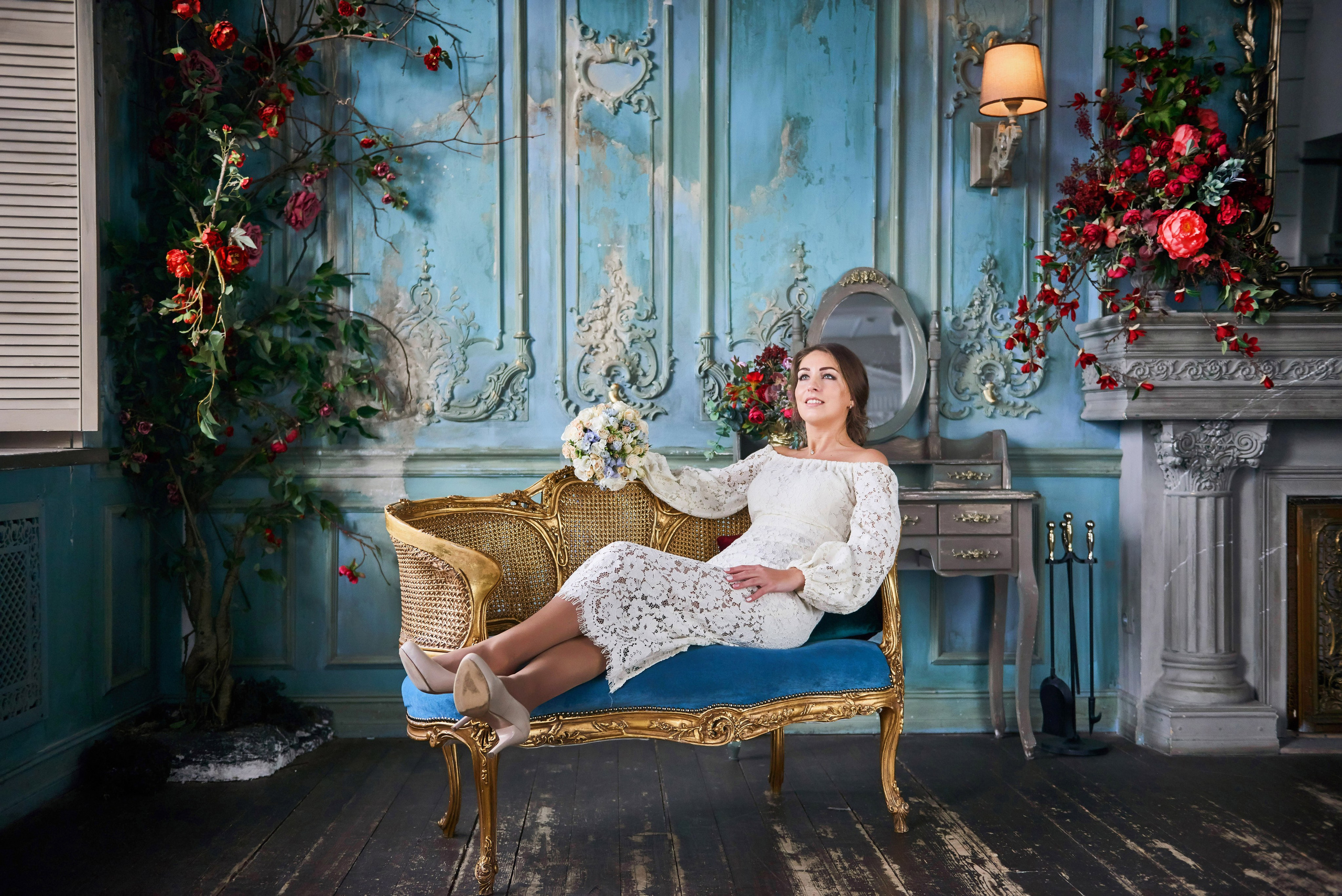 Свадебная фотосессия в студии. Портретный, семейный и свадебный фотограф в Санкт-Петербурге и в Пушкине Ширяев Денис