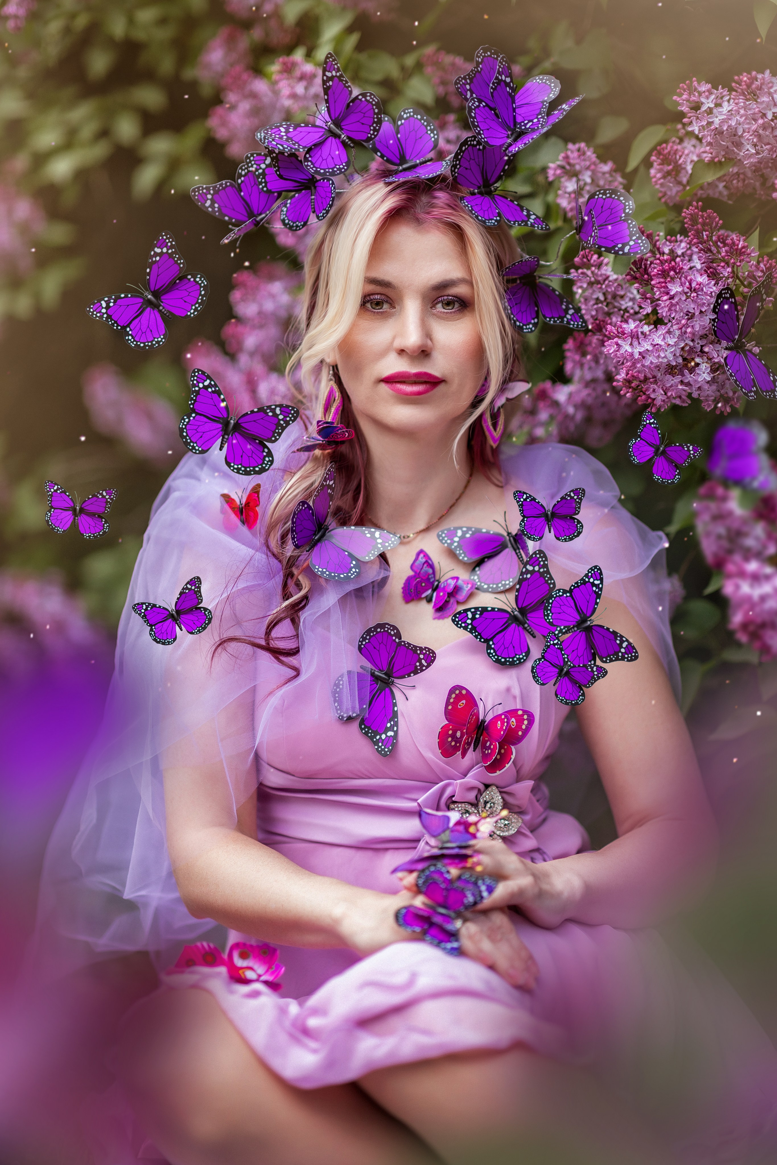 Фотопроект «фиолетовые Бабочки». Фотограф Алина Лебедь