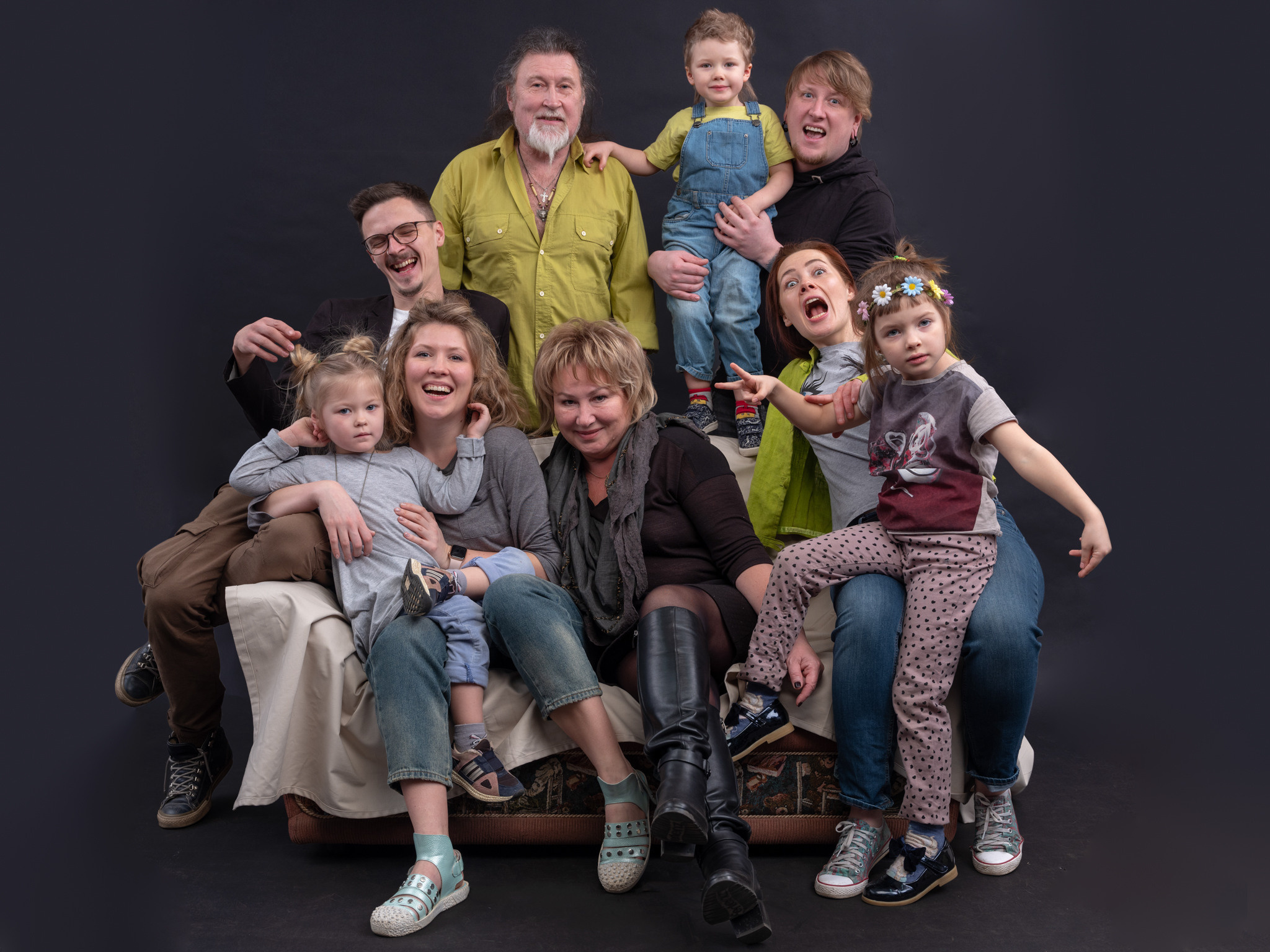 Георгий Пальмов и семья