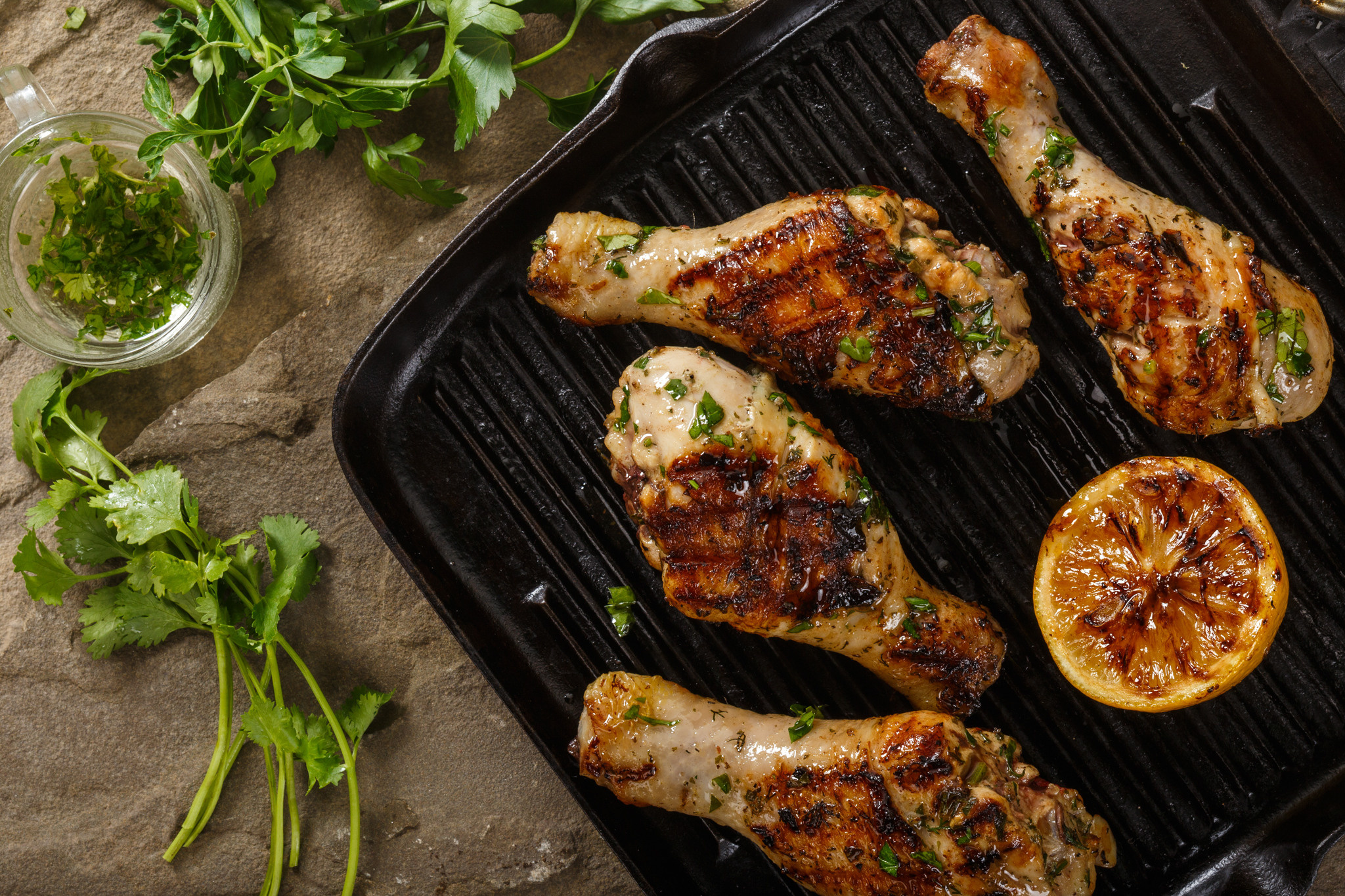 Куриные голени в цитрусовом маринаде