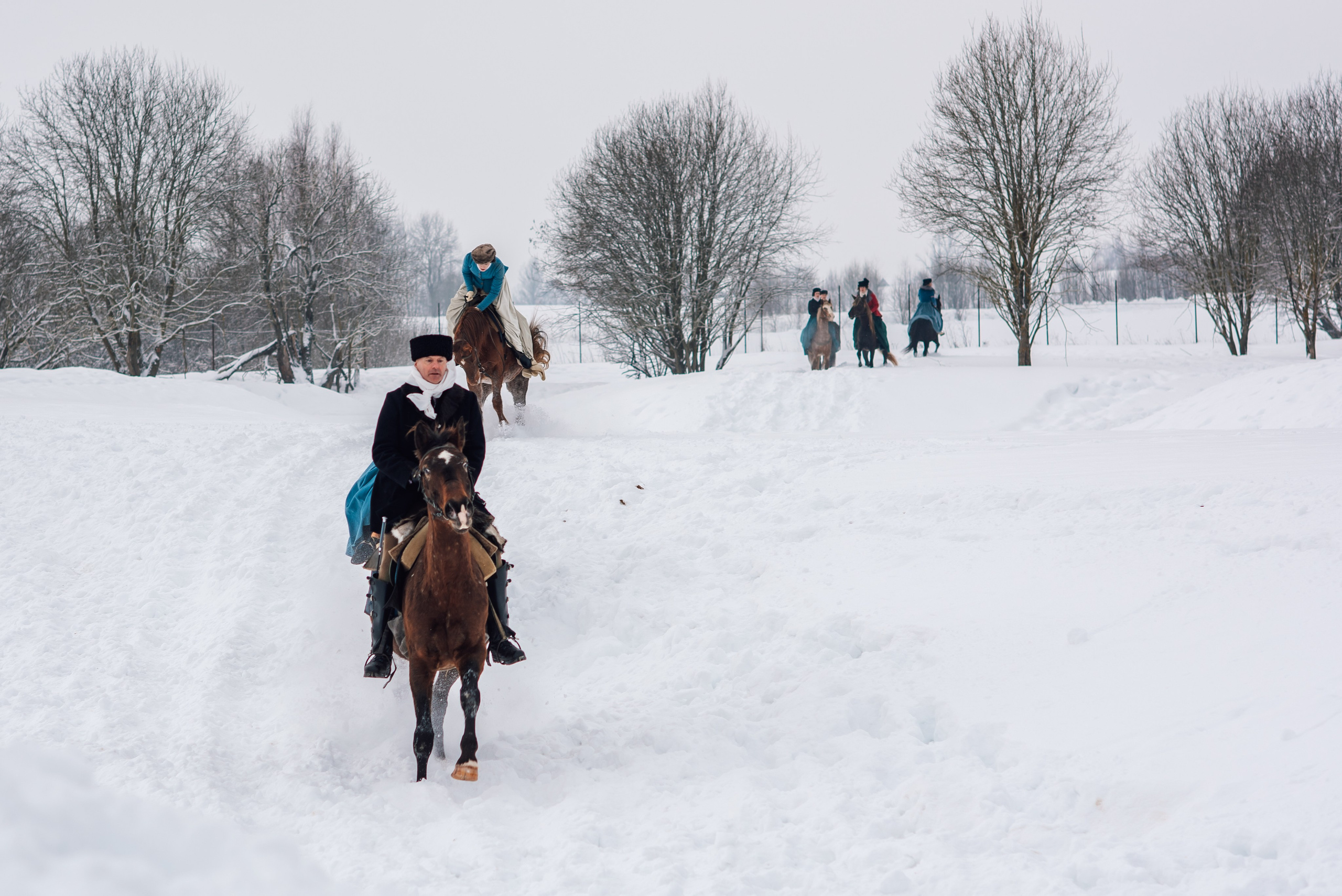 Зимняя парфорсная охота. Фотограф Диана Вальтер