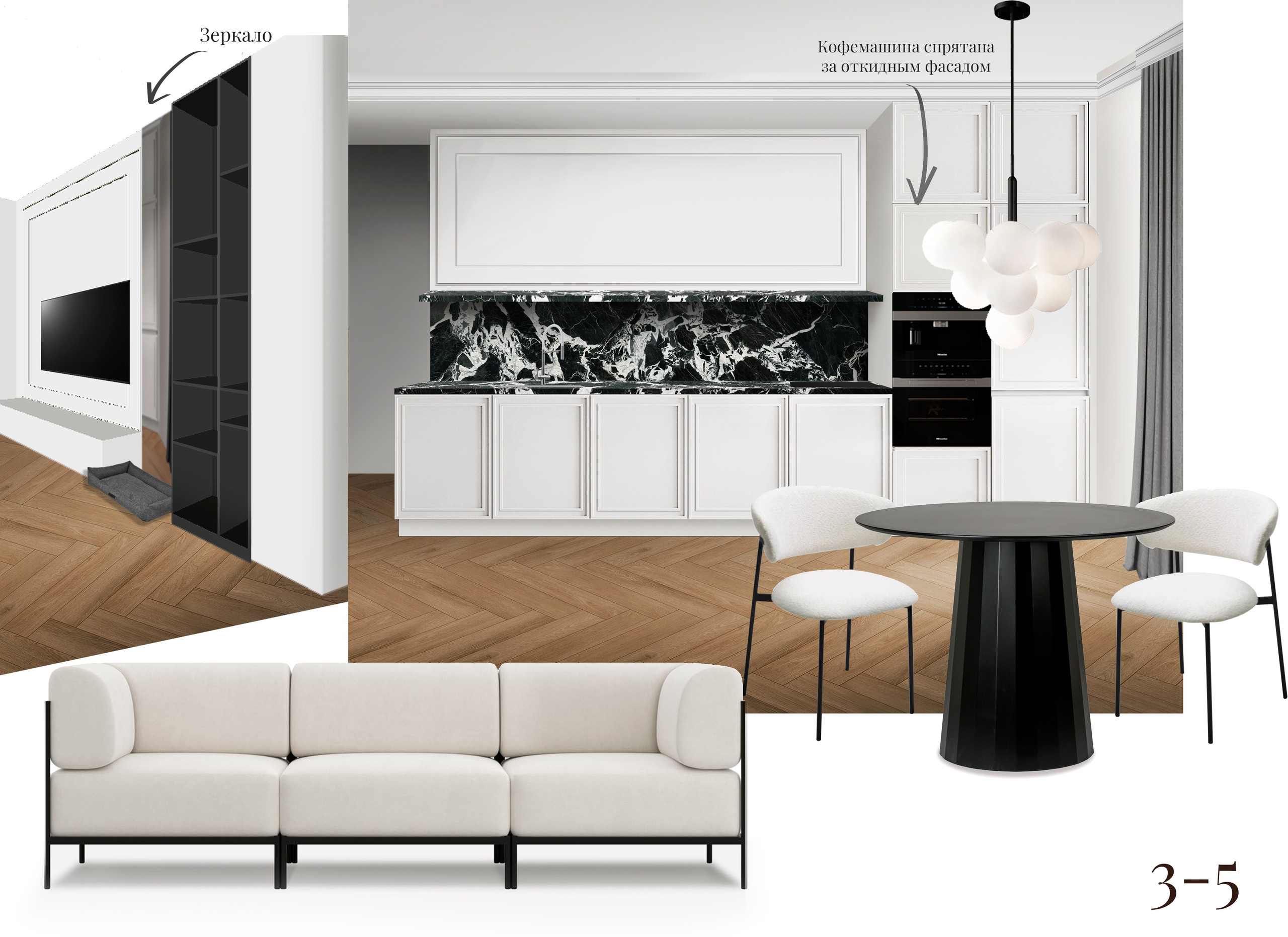 Примеры коллажей. Дизайнер интерьера Малюгина Ксения Санкт-Петербург