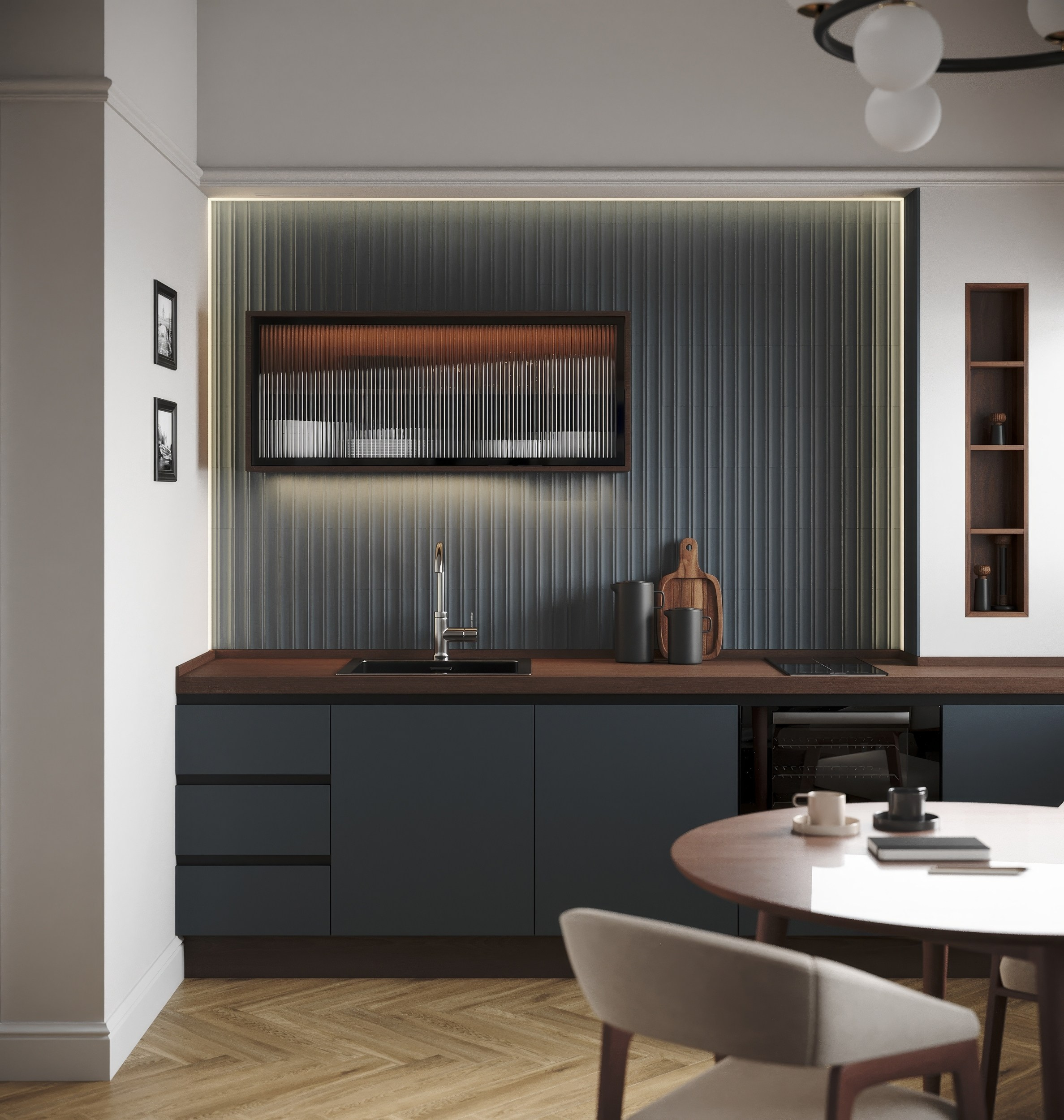 Визуализация интерьера квартиры в Санкт-Петербурге. 3d визуализатор marybond3d