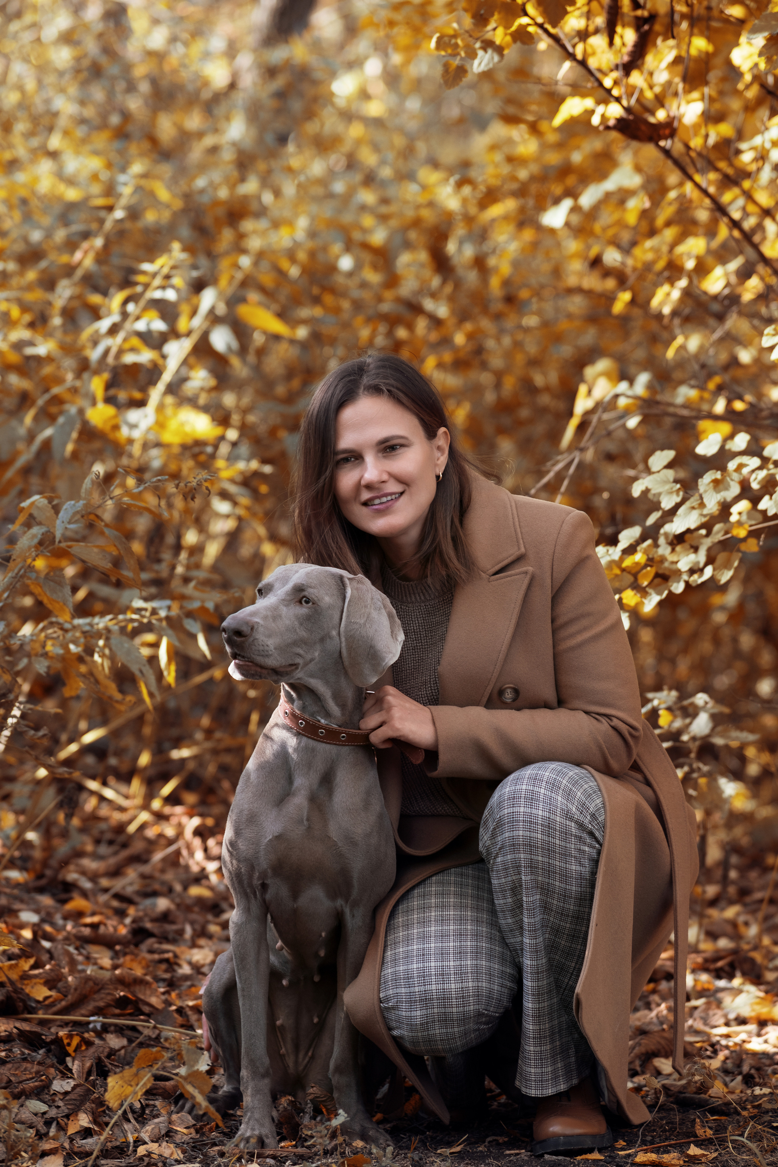 Осенняя семейная прогулка в ретро-стиле