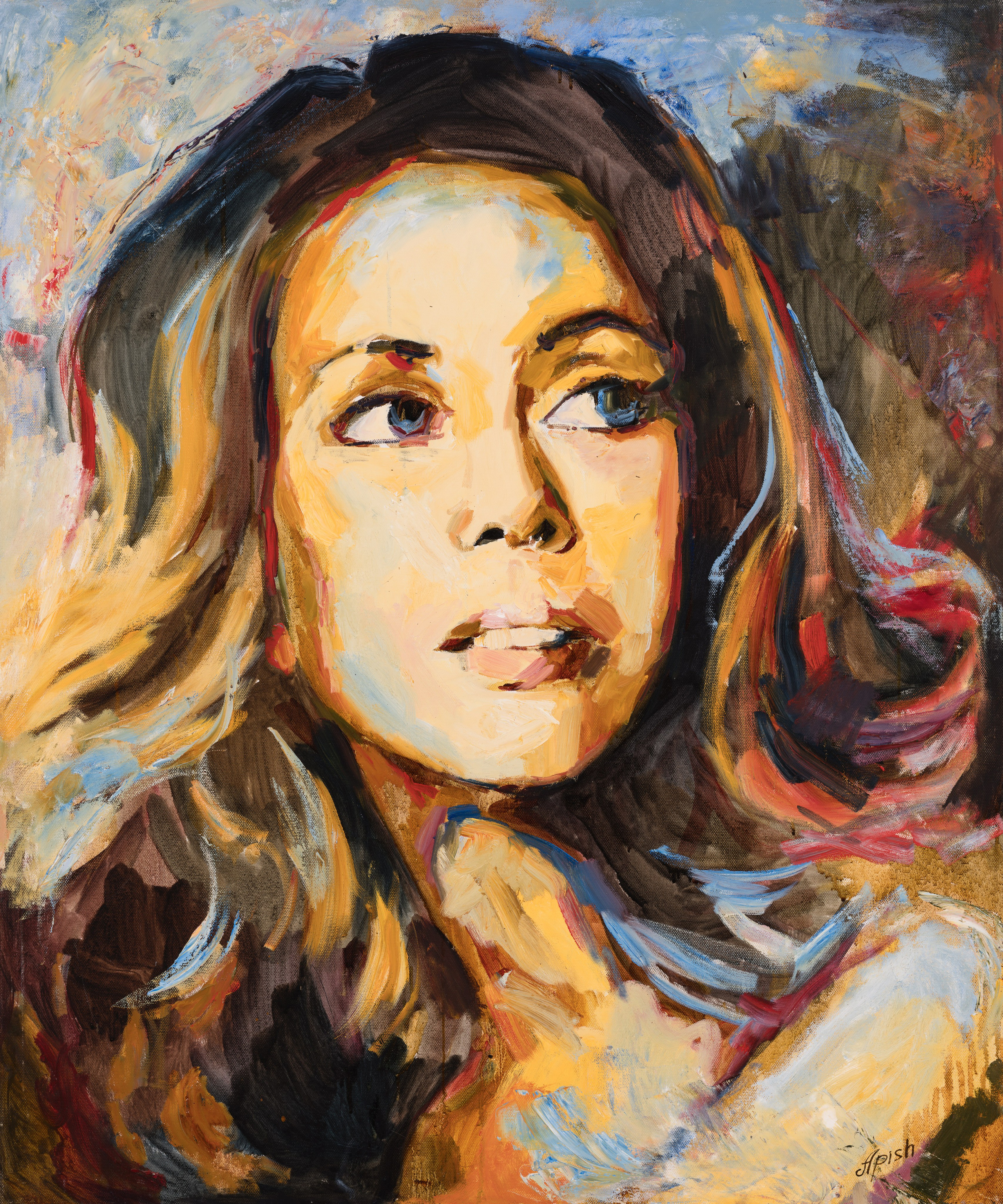 «Жанна» - художник Алексей Апиш (холст, масло, 120x100 см, 2014)