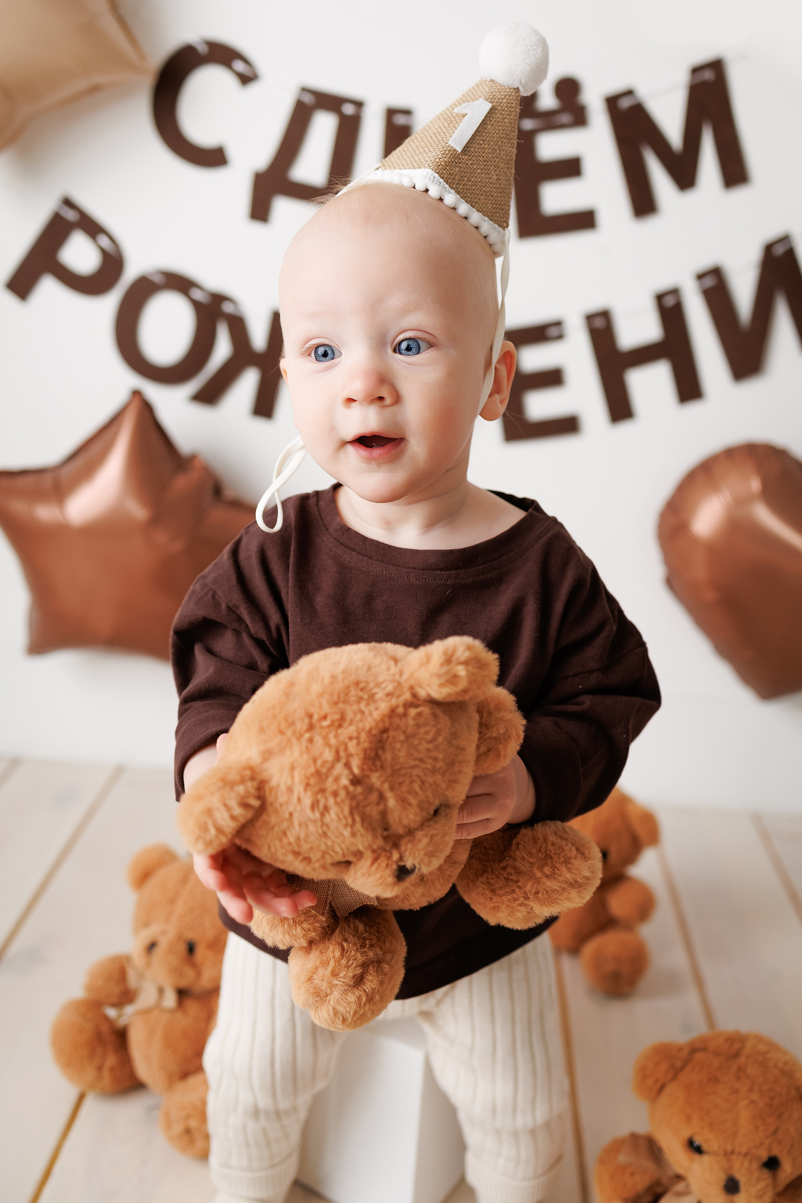 Мишеньке 1 годик. Фотограф новорожденный малышей Новосибирск