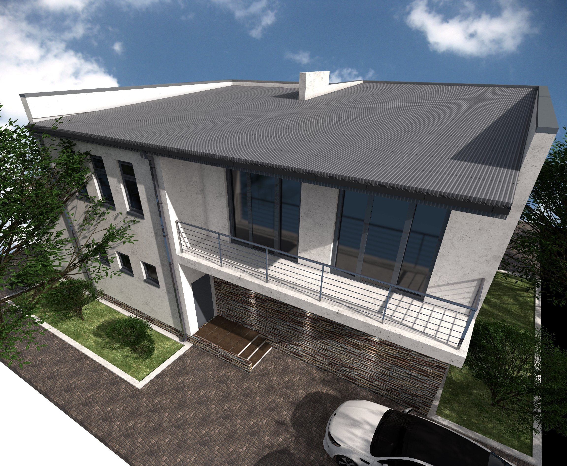 2020. Индивидуальный жилой дом. п.Витязево. Архитектурное проектирование и дизайн интерьеров. г. Анапа